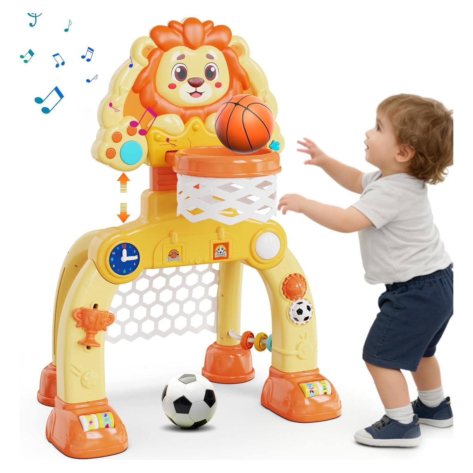 Aro de Baloncesto y Portería SHXYKZ para Bebés 1-3 Años