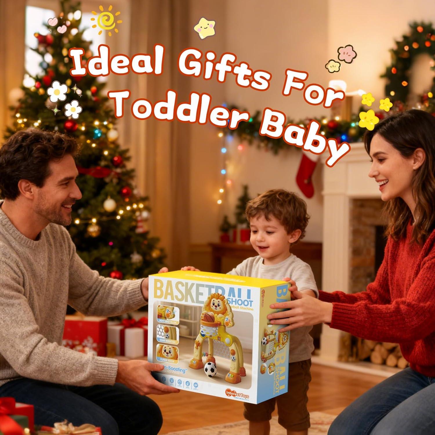 Aro de Baloncesto y Portería SHXYKZ para Bebés 1-3 Años