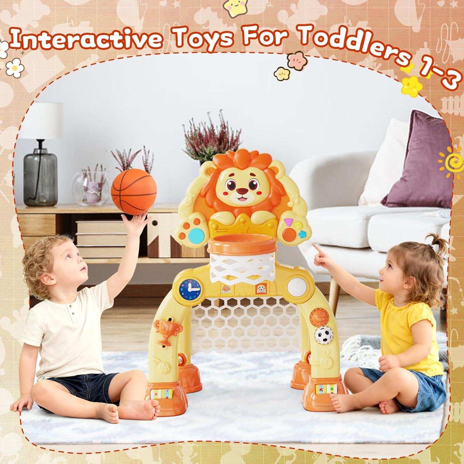 Aro de Baloncesto y Portería SHXYKZ para Bebés 1-3 Años