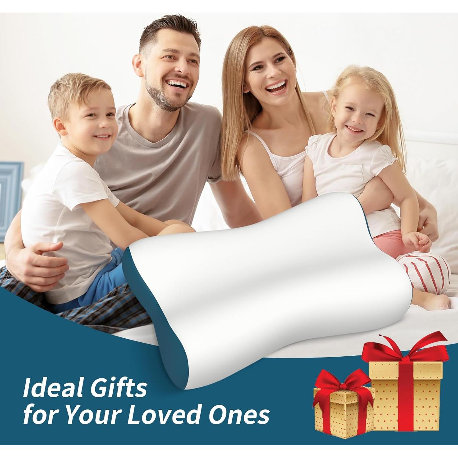 Almohada Cervical Polovo Espuma Viscoelástica 64x38cm