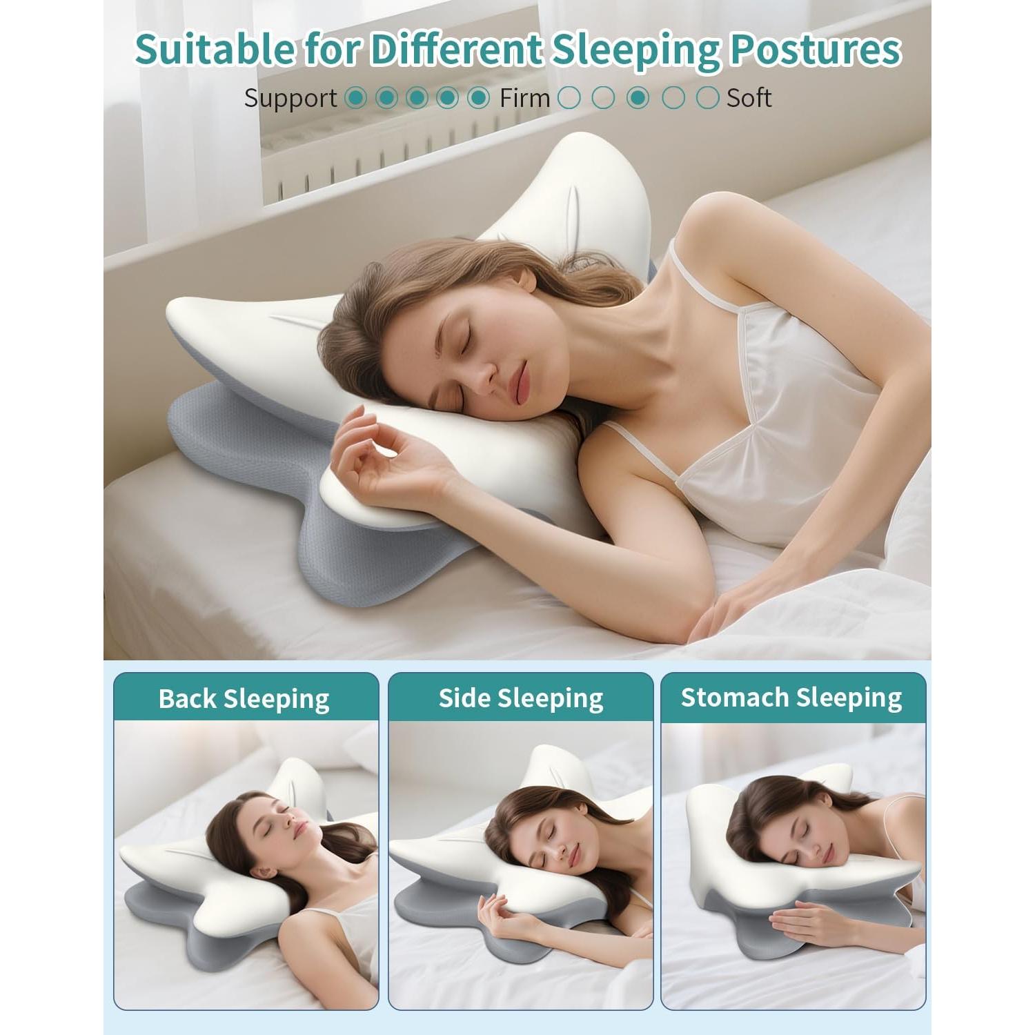 Almohada Cervical Tujami Espuma Viscoelástica Refrigerante 67x43cm