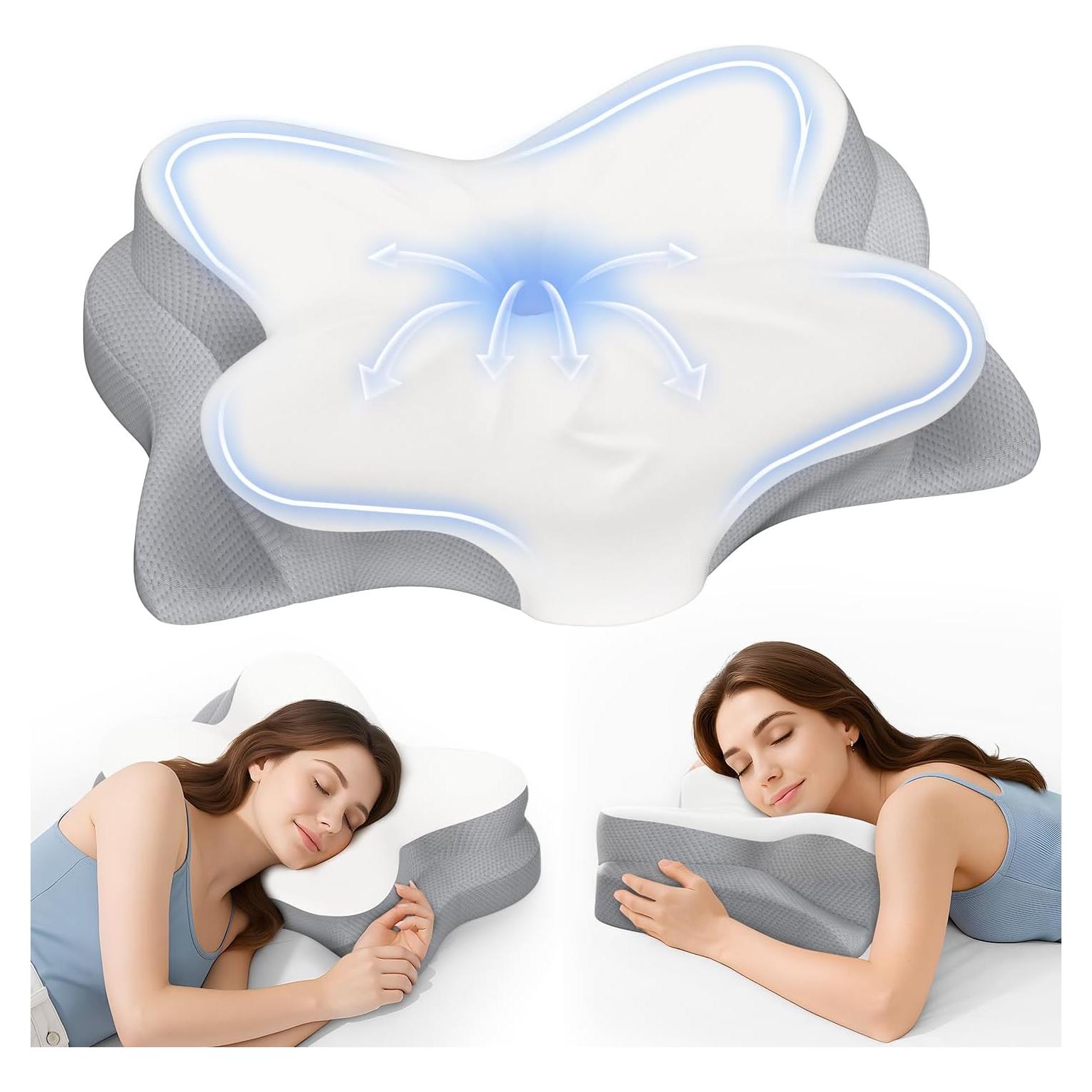Almohada Cervical Ergonómica Fyova Ajustable Espuma Viscoelástica