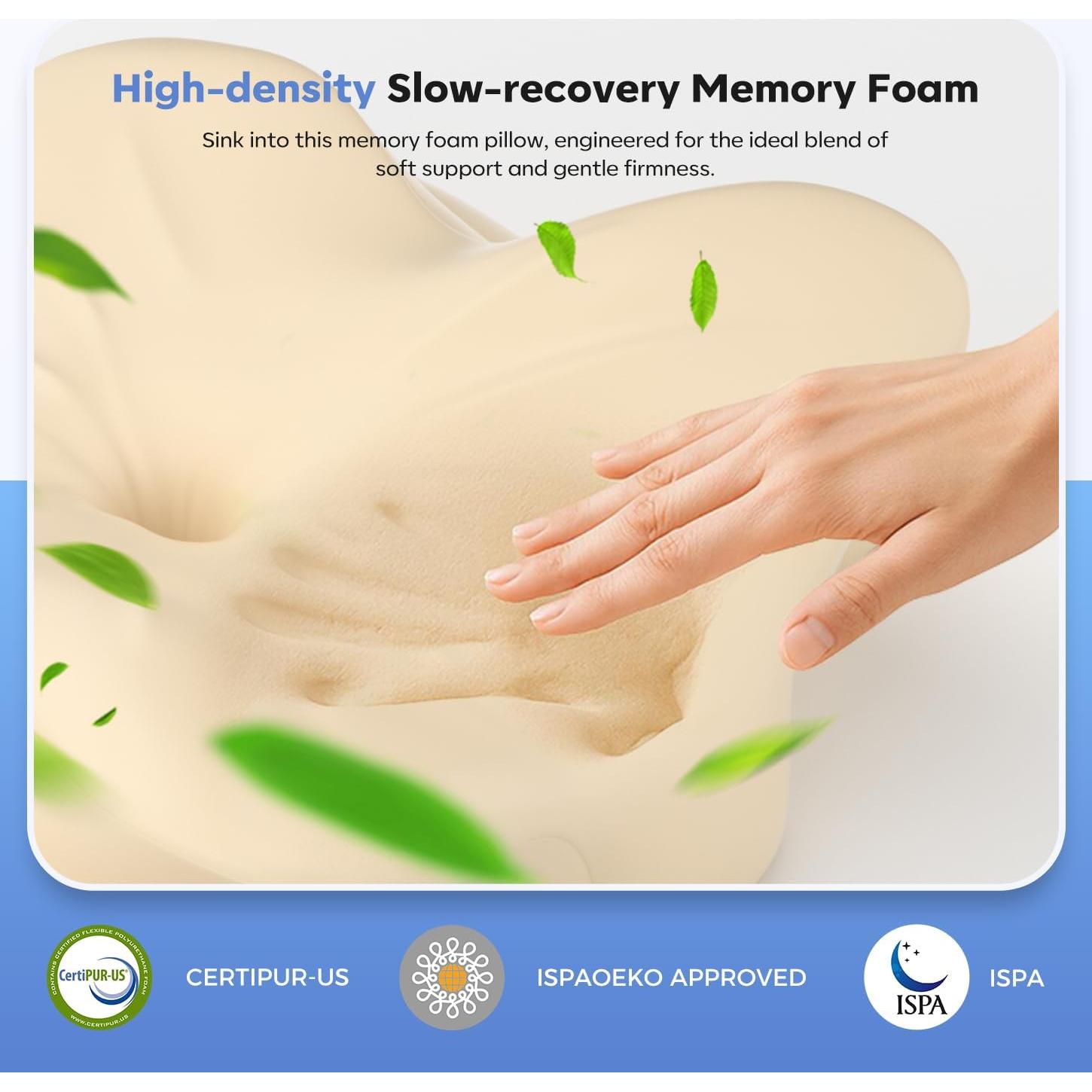 Almohada Cervical Ergonómica Fyova Ajustable Espuma Viscoelástica