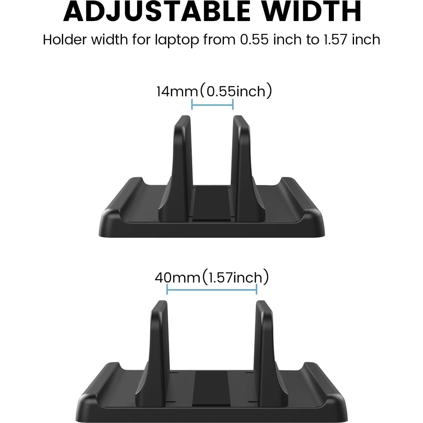 Soporte Vertical para Laptop EAXBUX 3 en 1 Ajustable