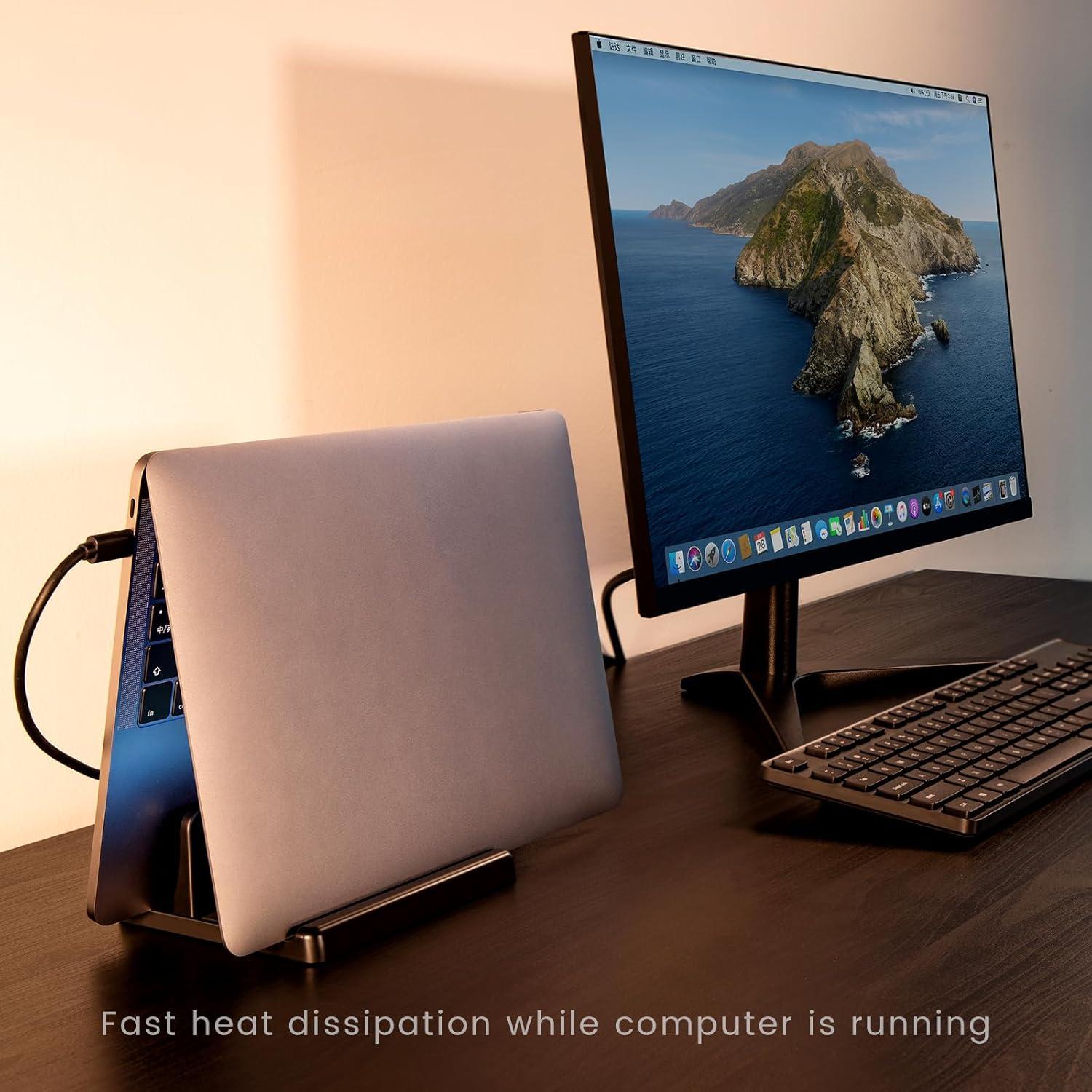 Soporte Vertical para Laptop EAXBUX 3 en 1 Ajustable