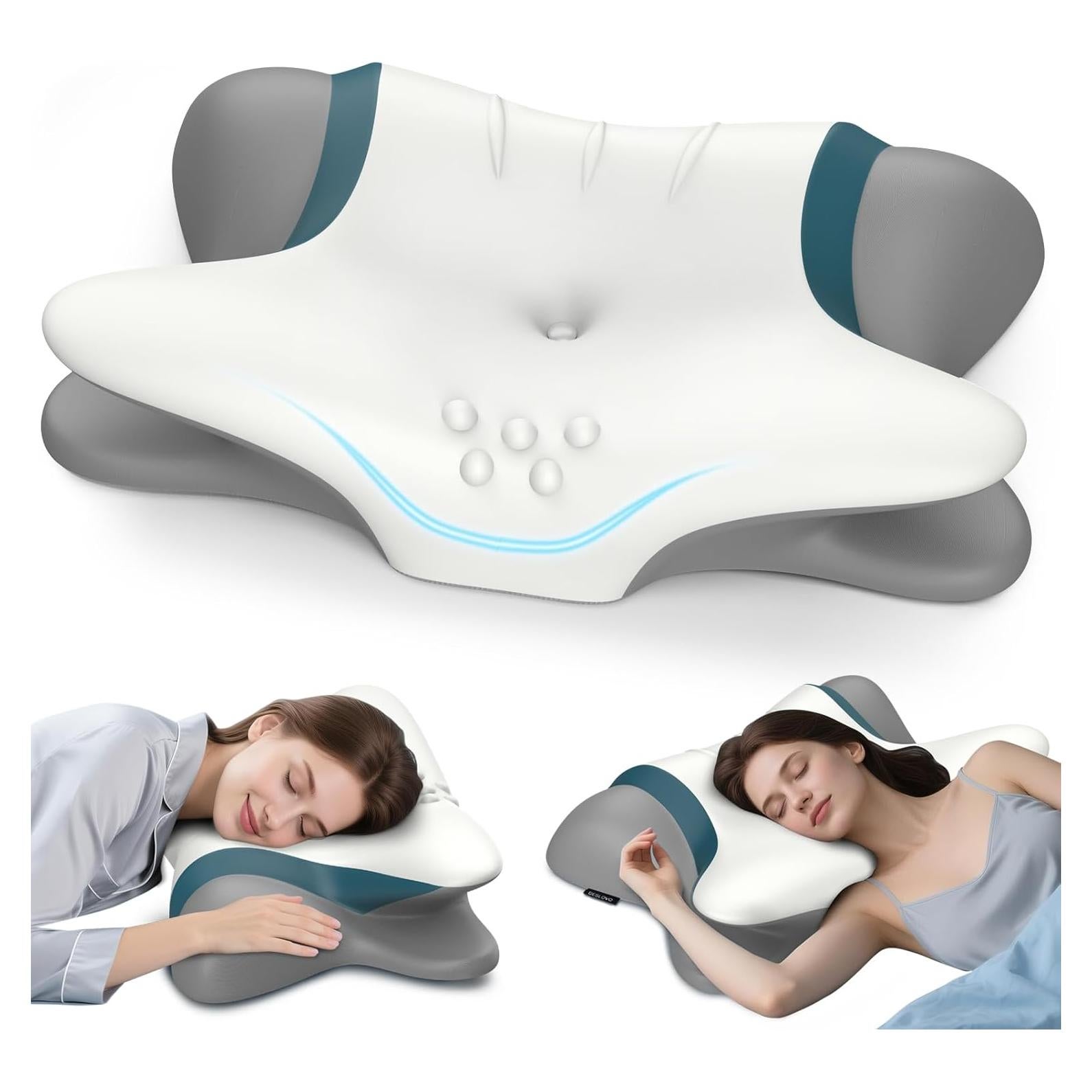 Almohada Cervical Ergonomica Beslovo - Espuma Viscoelástica 65x40.6cm