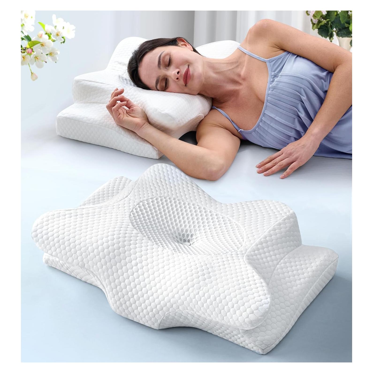 Almohada Cervical Ergonomica Emircey Espuma Viscoelástica 1.45kg