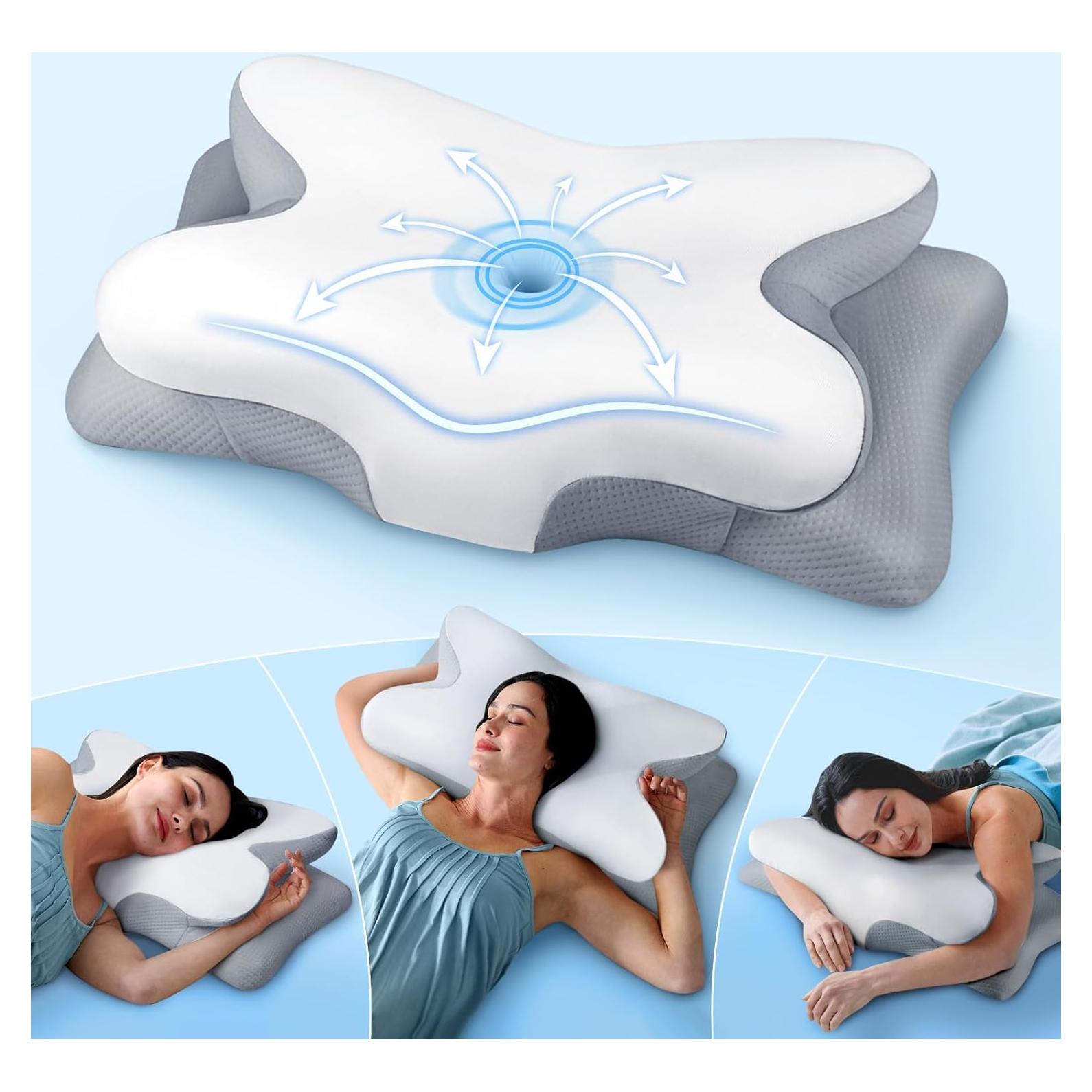 Almohada Cervical Ergonómica Cozyplayer 63x32 cm Enfriamiento