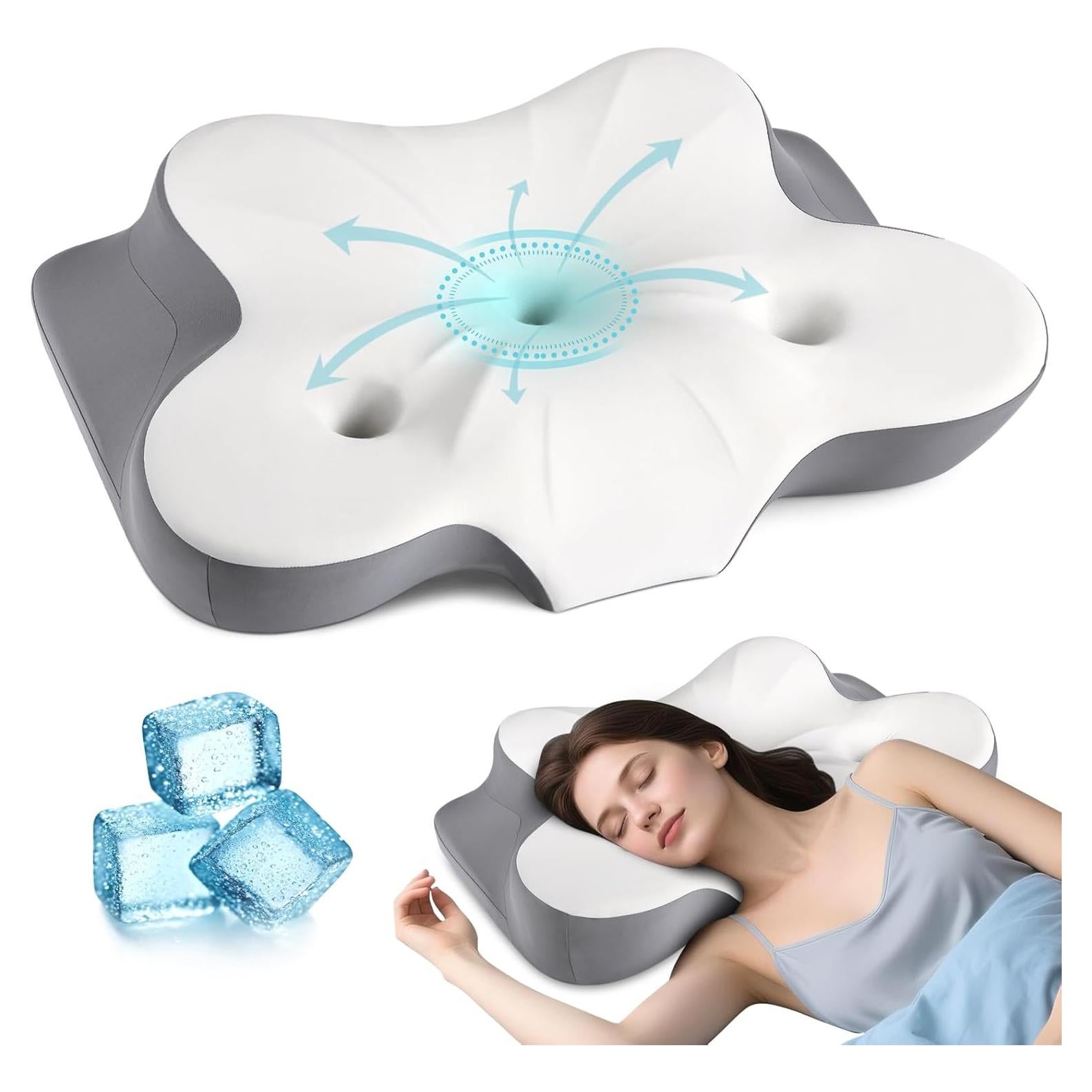 Almohada Cervical HOBEST KH-1558 Espuma con Memoria 62x38cm