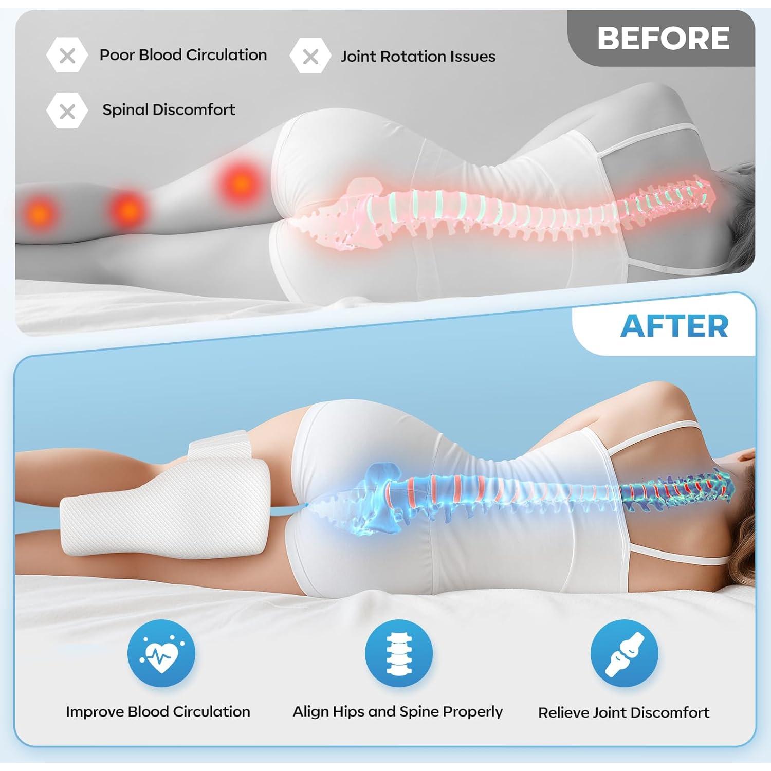 Almohada para Rodilla SUDAHIA - Espuma Viscoelástica Ajustable