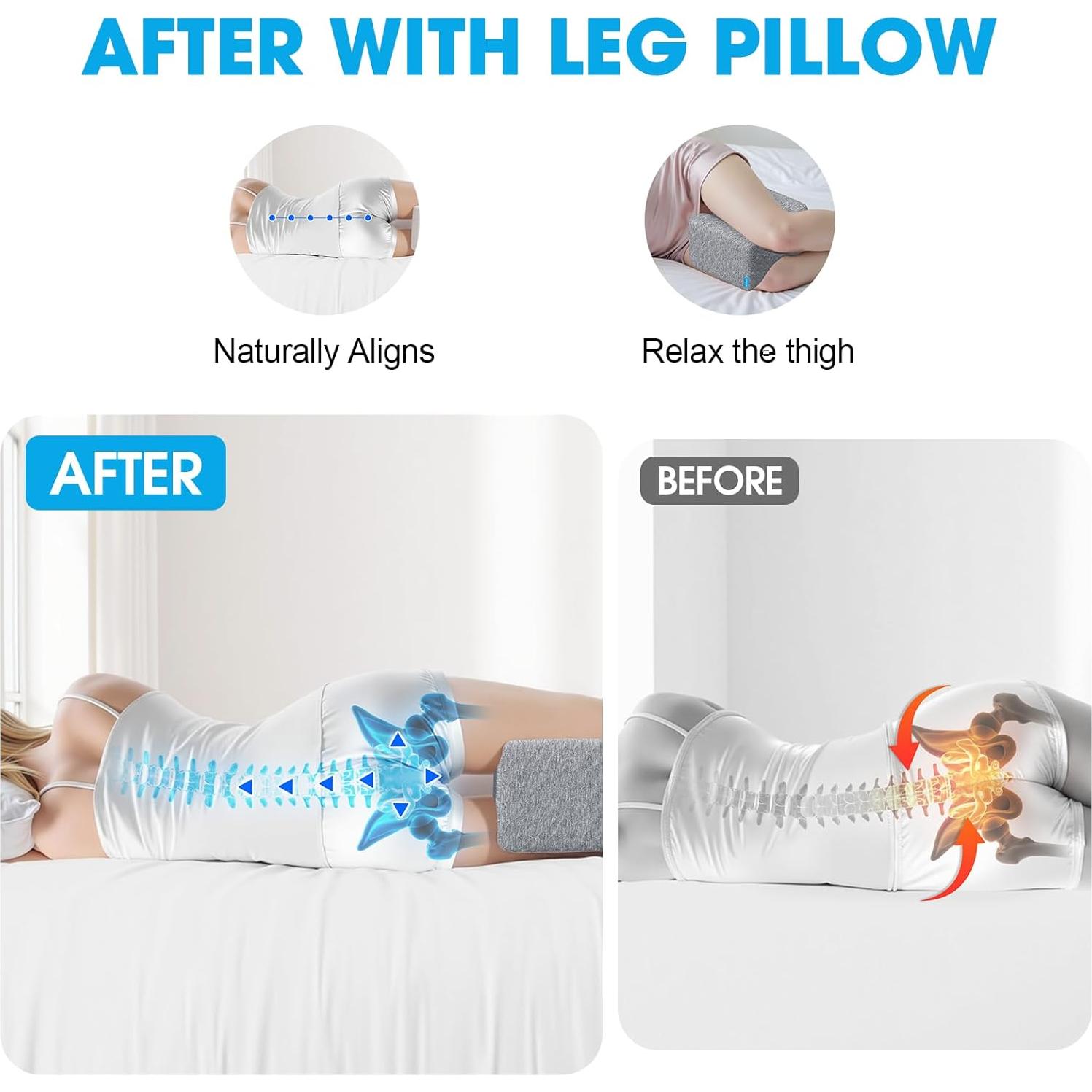 Almohada para Rodillas ComfyInLove con Gel Refrigerante 26.9x20.1cm