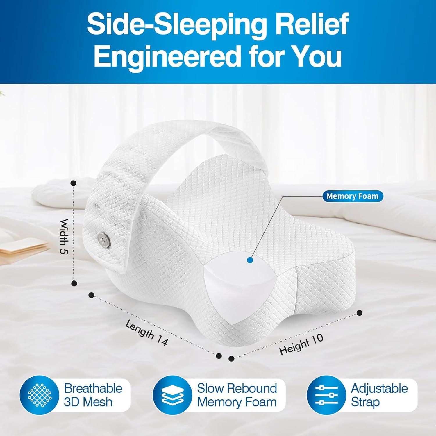 Almohada para Rodillas Ajustable LRAZU Espuma Viscoelástica 35.56 cm