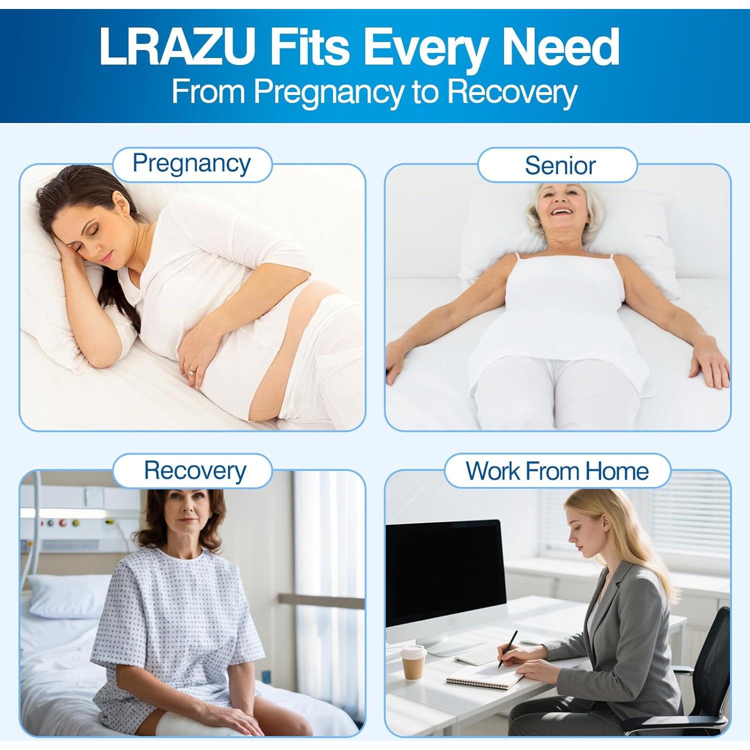 Almohada para Rodillas Ajustable LRAZU Espuma Viscoelástica 35.56 cm