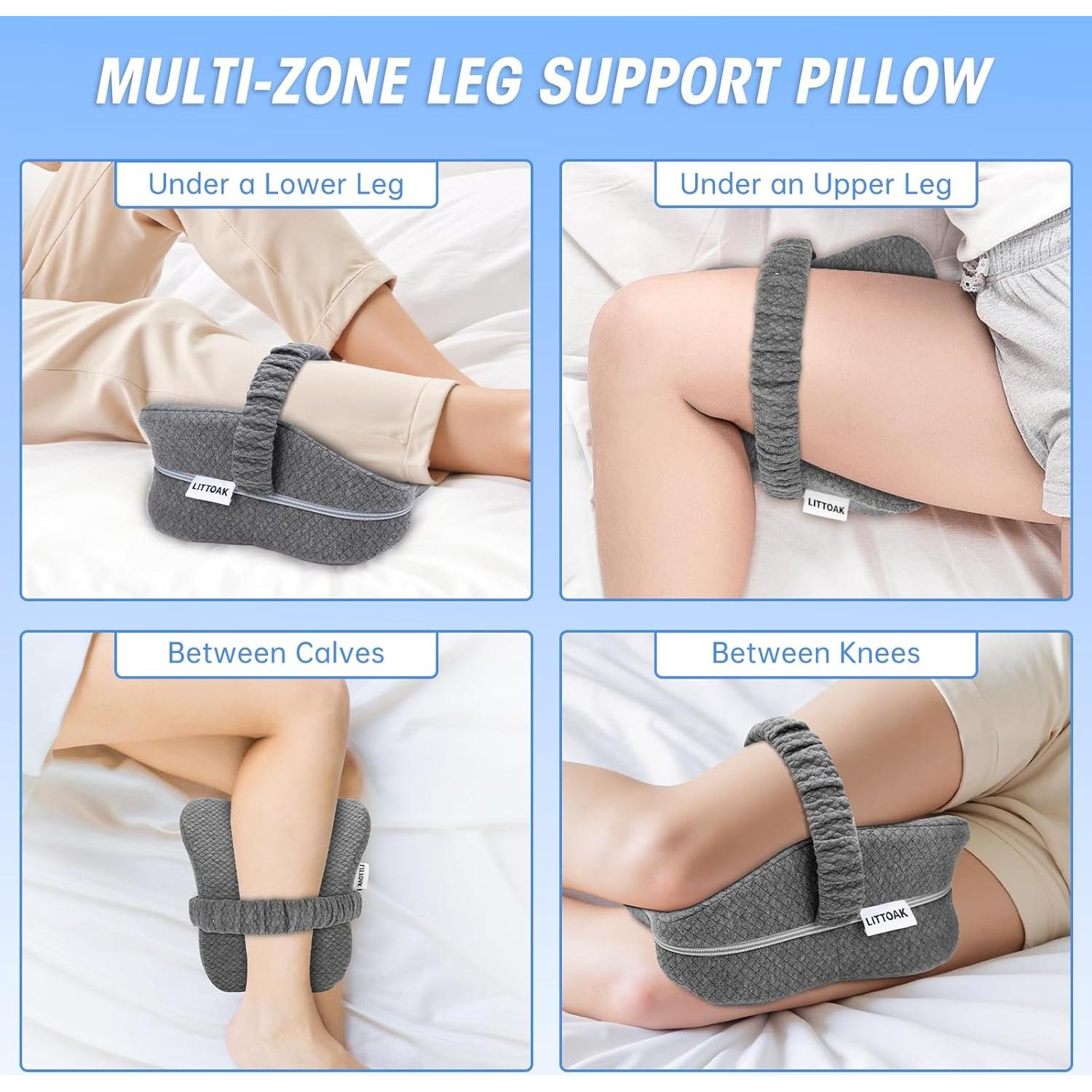 Almohada para Rodillas LITTOAK Espuma Viscoelástica Ajustable
