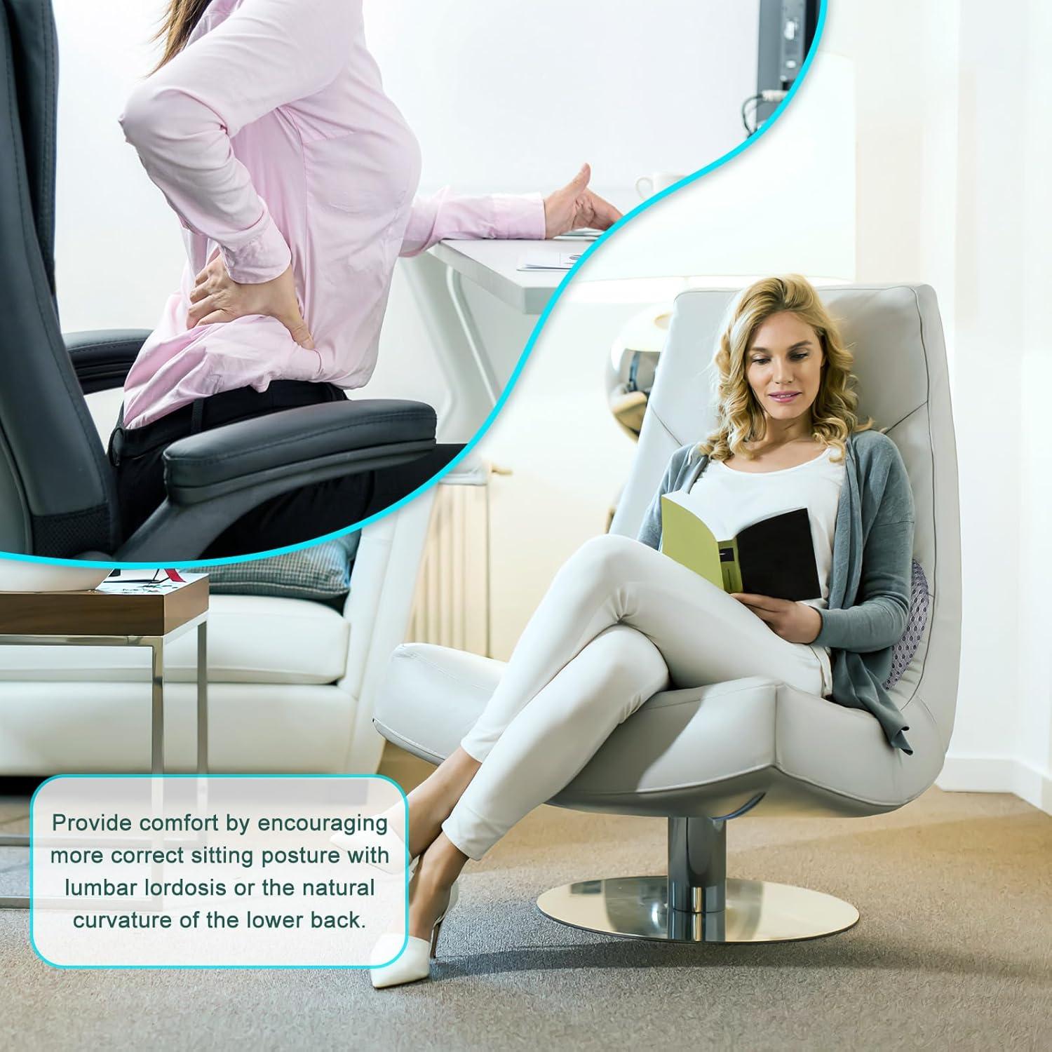 Almohada Lumbar Ergonómica Powerole DW1068 Espuma Viscoelástica