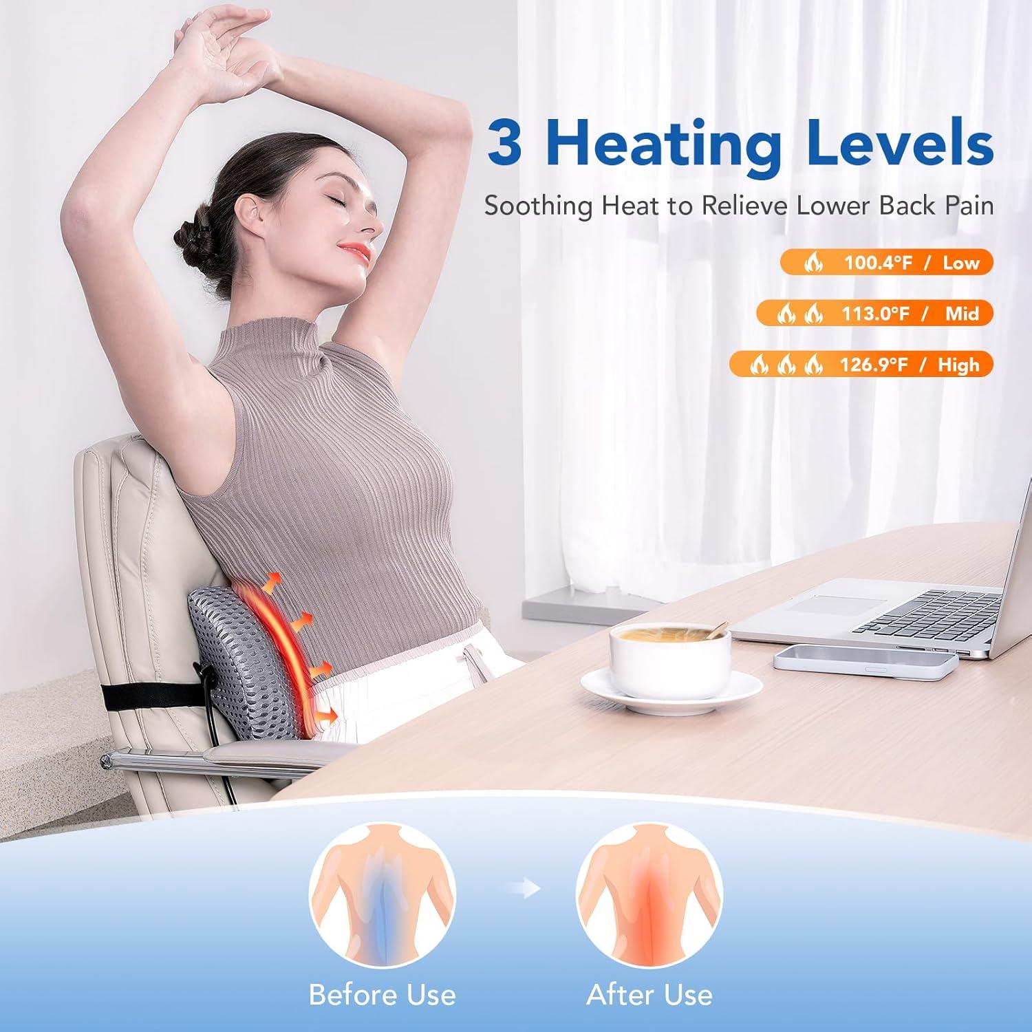 Cojín Lumbar Calentado Jinshengyangguang KP7 - Altura Ajustable