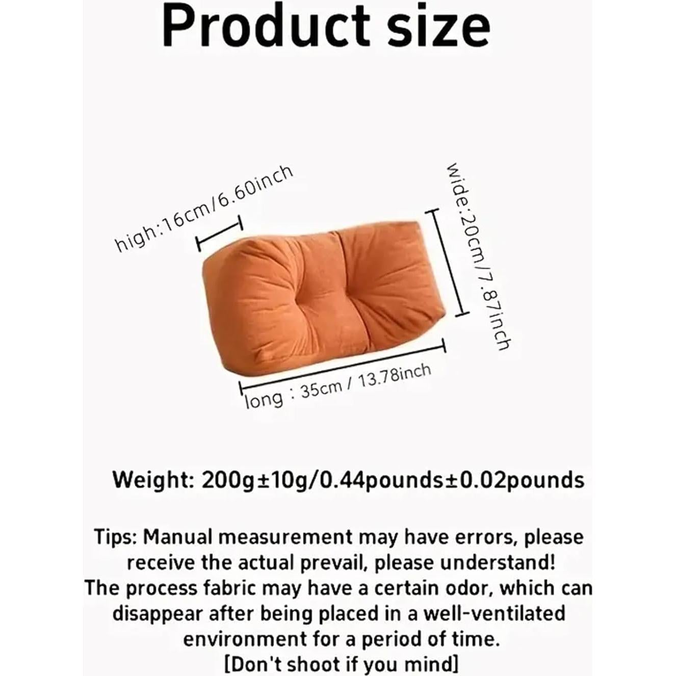 Cojín Lumbar Kajoeiae Gris 35x16x20cm Soporte Espalda Baja