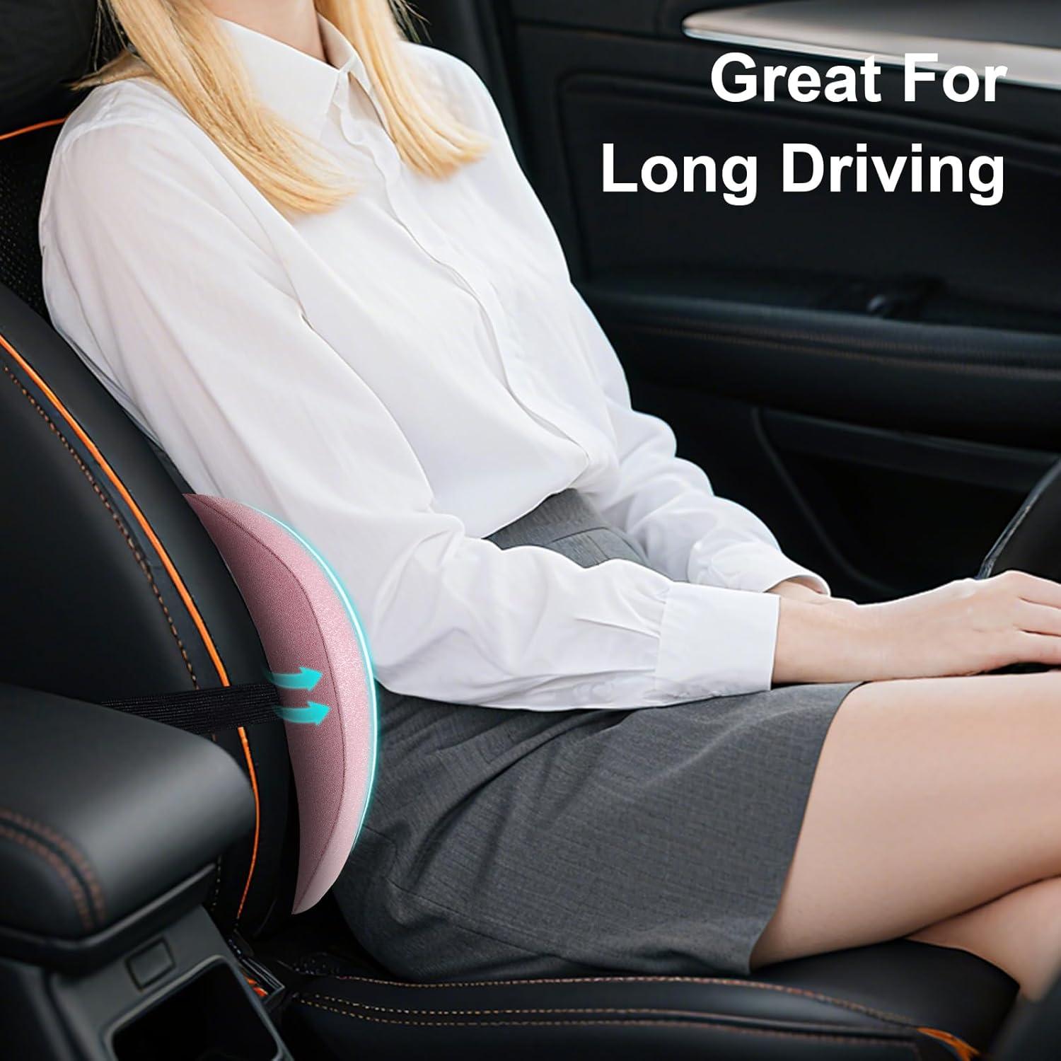 Almohada Lumbar Ergonómica BYMECOST Rosa Espuma Viscoelástica