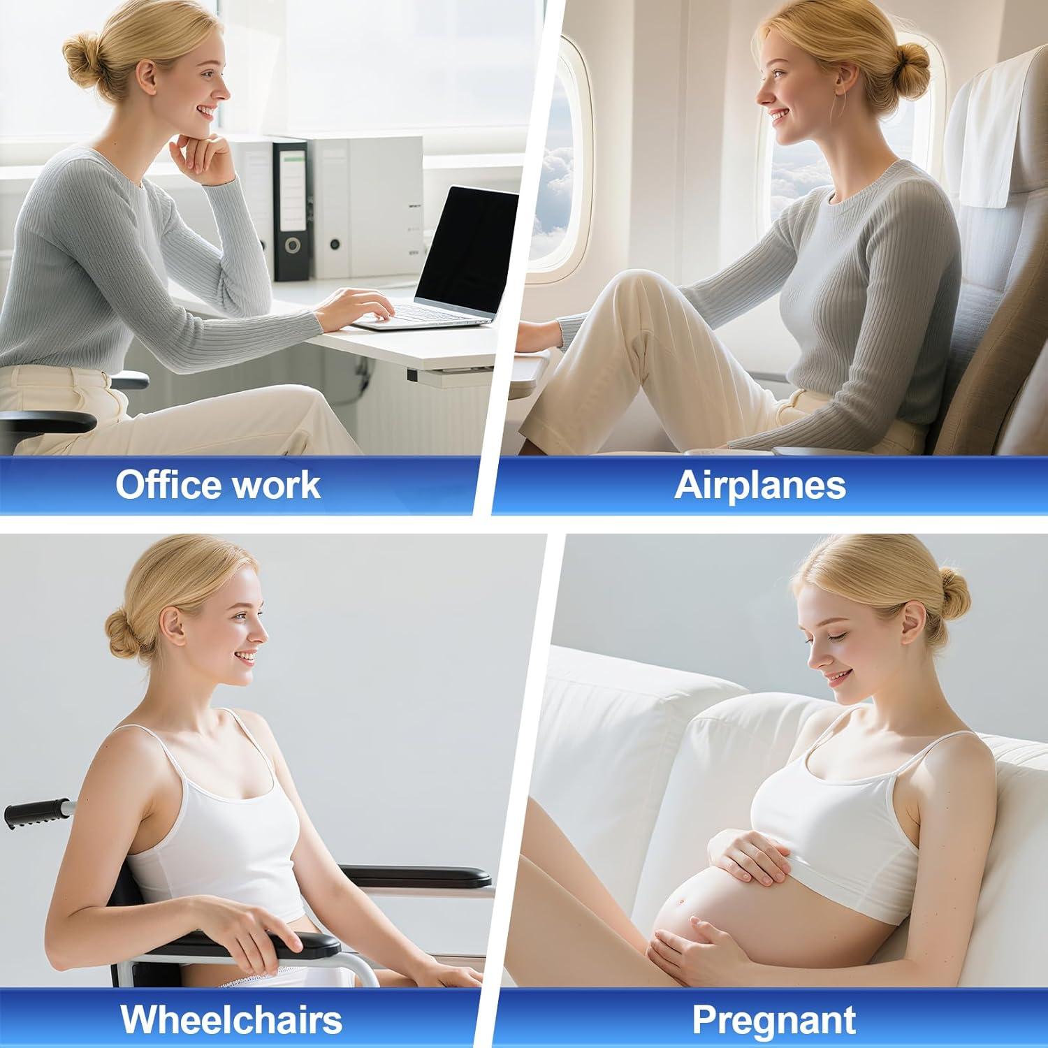 Almohada Lumbar Ergonómica BYMECOST Rosa Espuma Viscoelástica