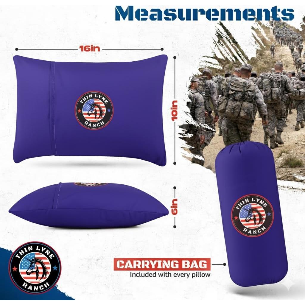 Almohada de Viaje ThinLyneRanch Camo DP Espuma Memoria 40x25cm