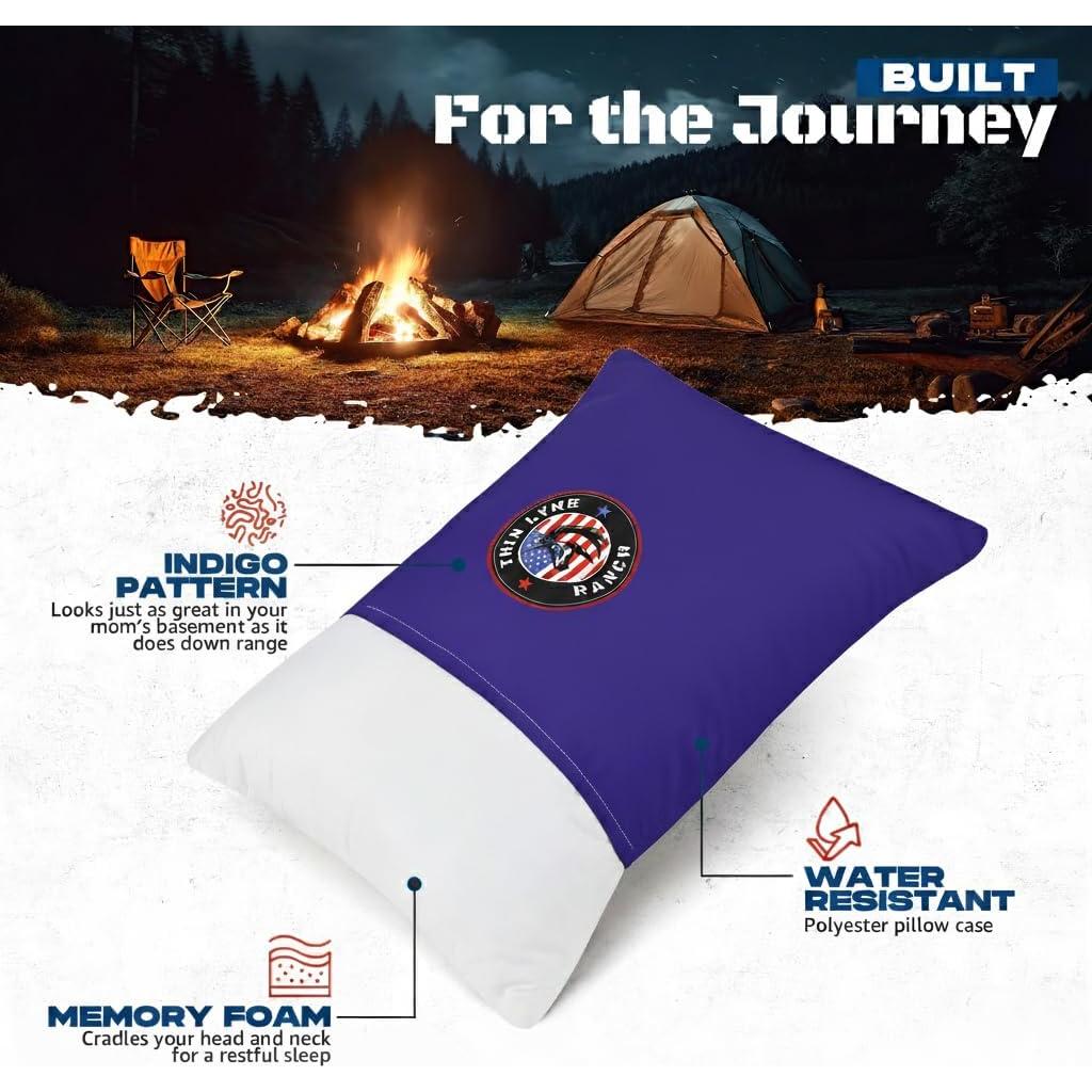 Almohada de Viaje ThinLyneRanch Camo DP Espuma Memoria 40x25cm