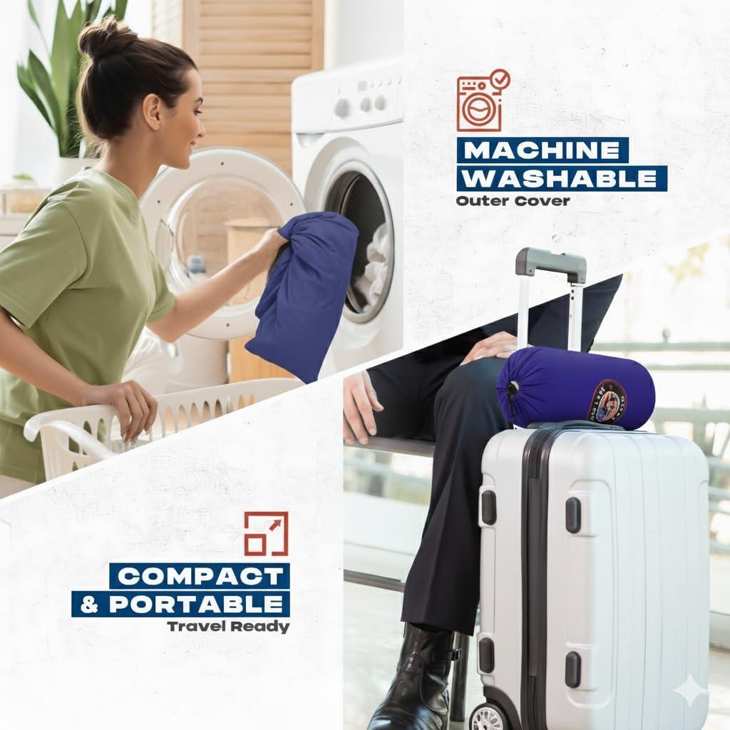 Almohada de Viaje ThinLyneRanch Camo DP Espuma Memoria 40x25cm