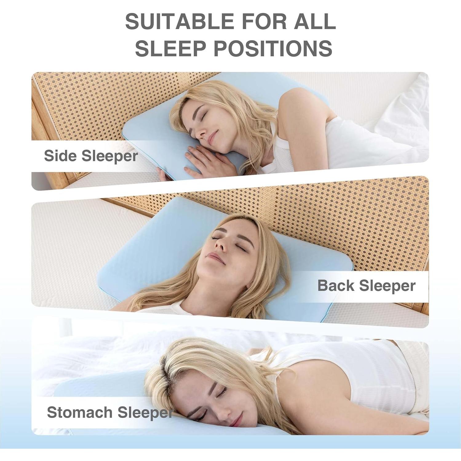 Almohada Refrigerante EGOHOME de Espuma Viscoelástica 58x38cm