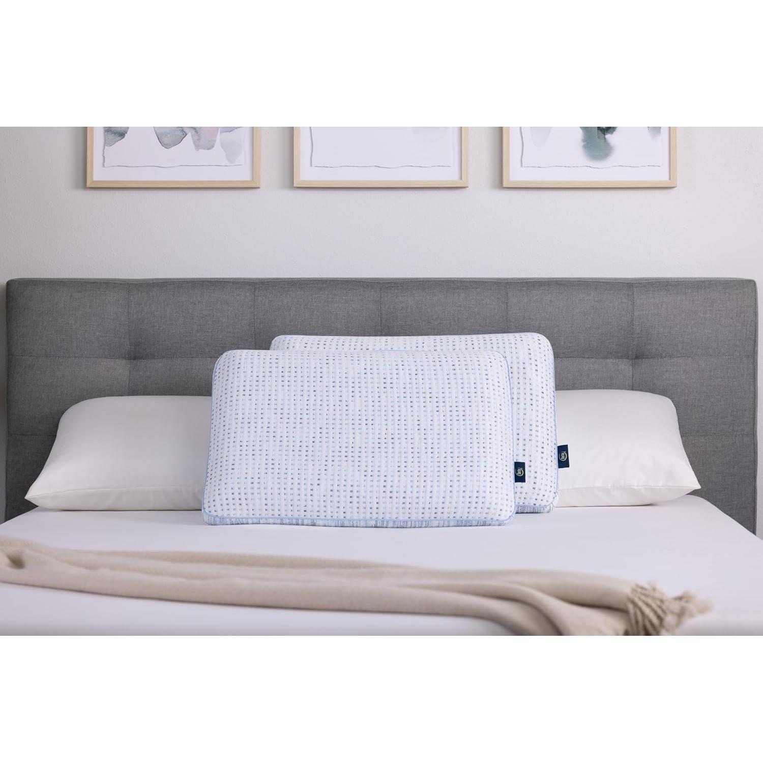 Almohada Serta ThermaGel Espuma de Memoria Reina Blanca