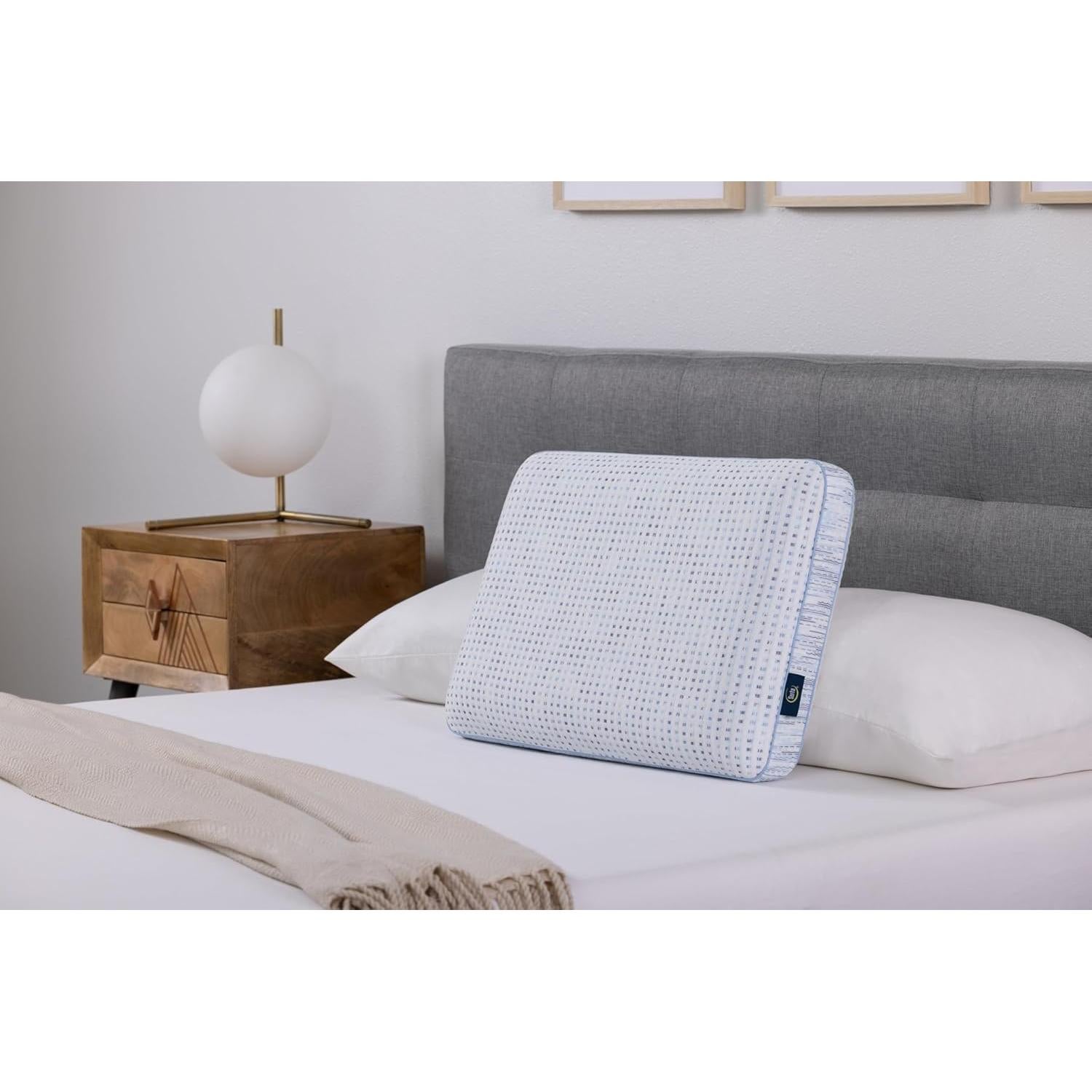 Almohada Serta ThermaGel Espuma de Memoria Reina Blanca