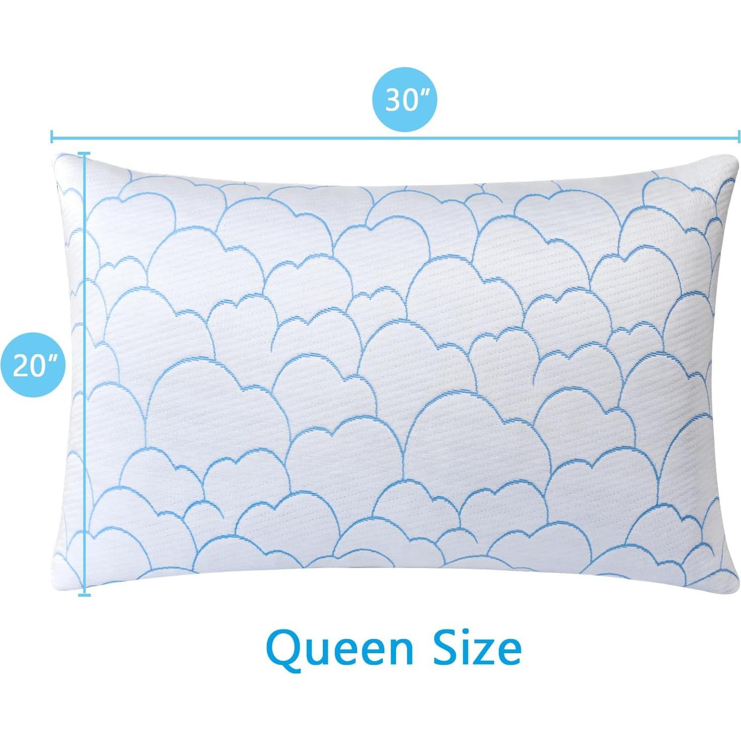 Juego de 2 Almohadas Refrigerantes Puzellot Tamaño Queen