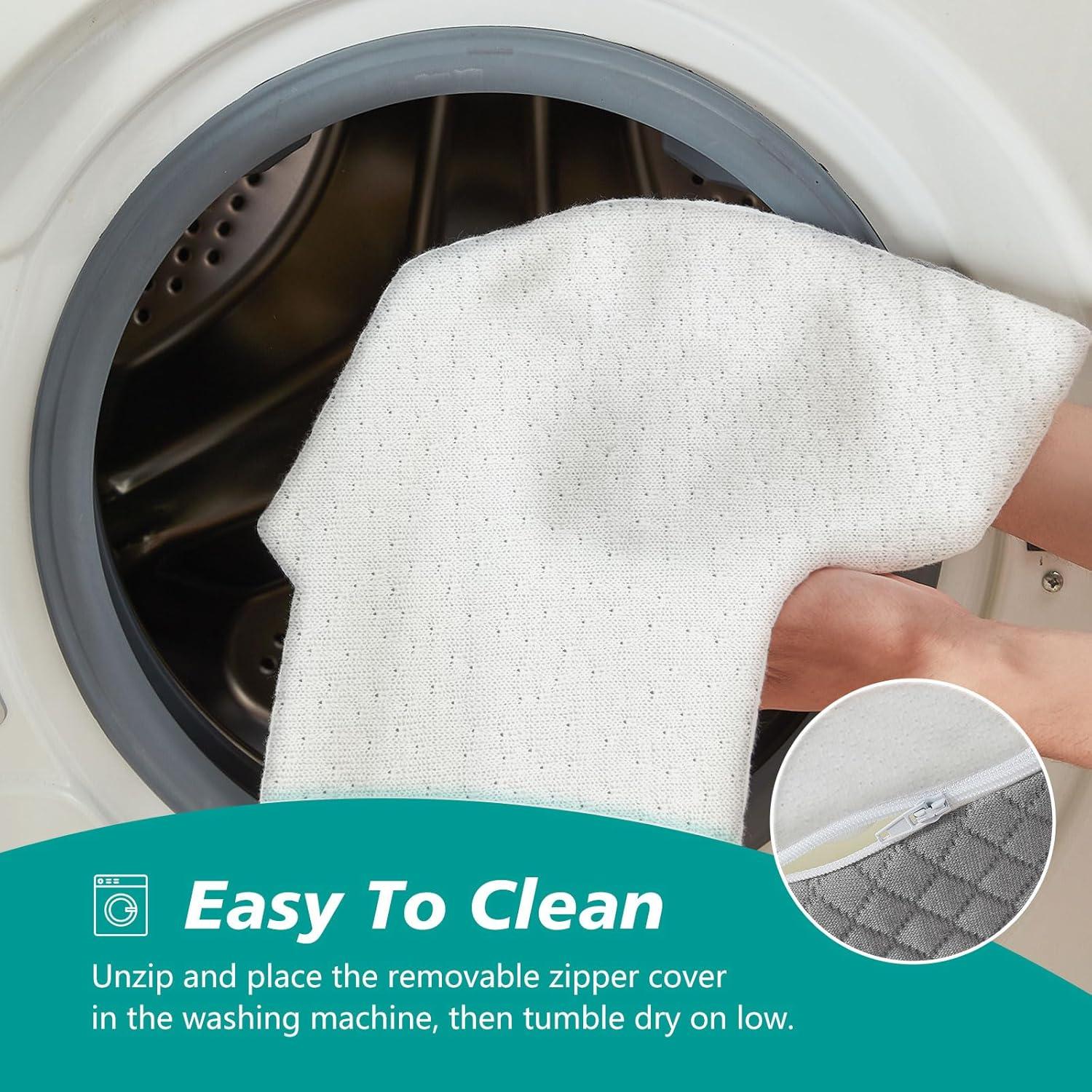 Juego de Almohadas en Cuña Ortopédica Longering 4 Pcs - Soporte Cuello y Piernas