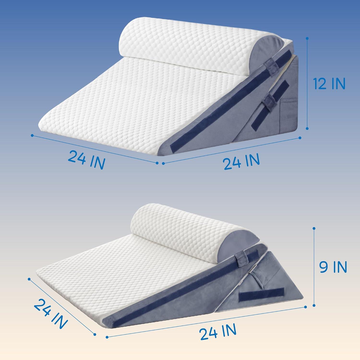 Cojín en cuña Simpledad 3 piezas 30.48 cm para reflujo y dolor