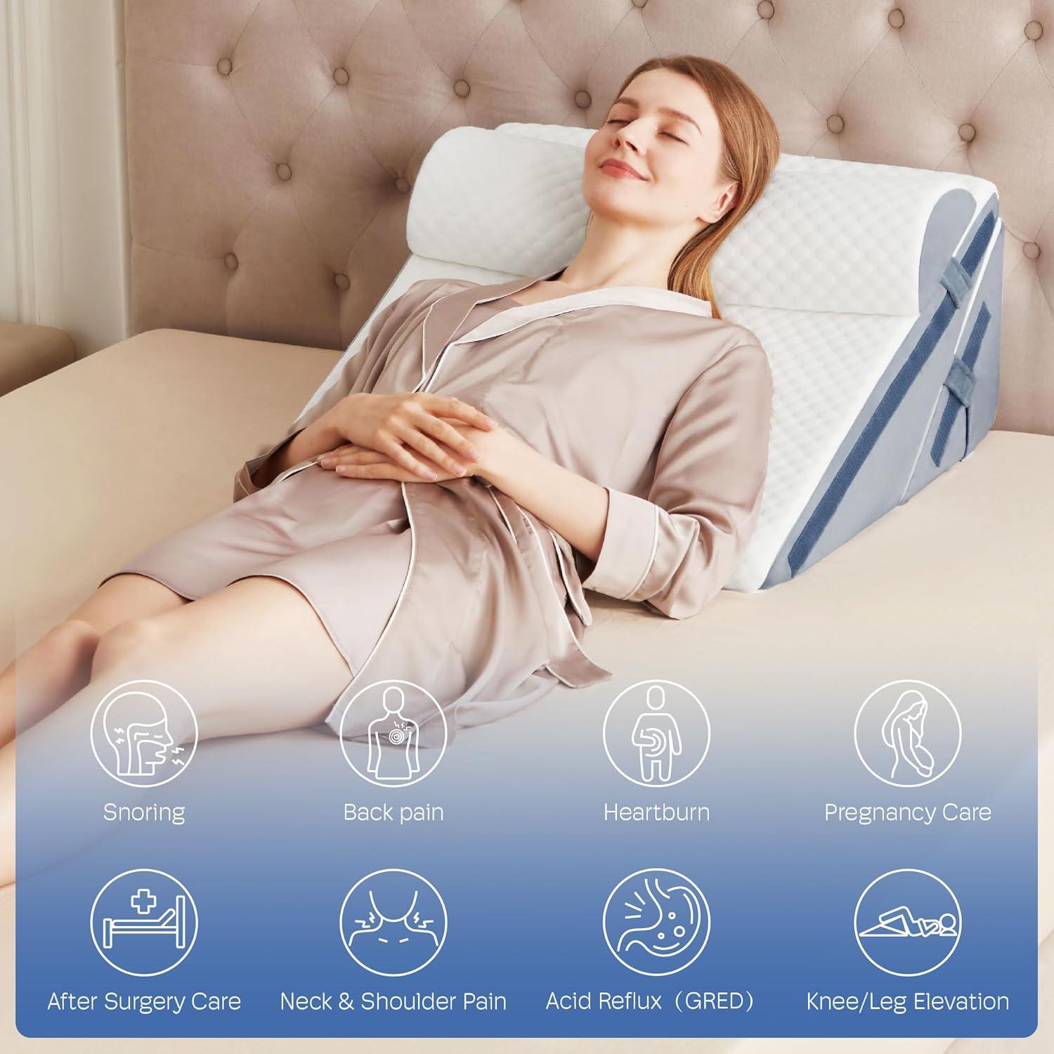 Cojín en cuña Simpledad 3 piezas 30.48 cm para reflujo y dolor