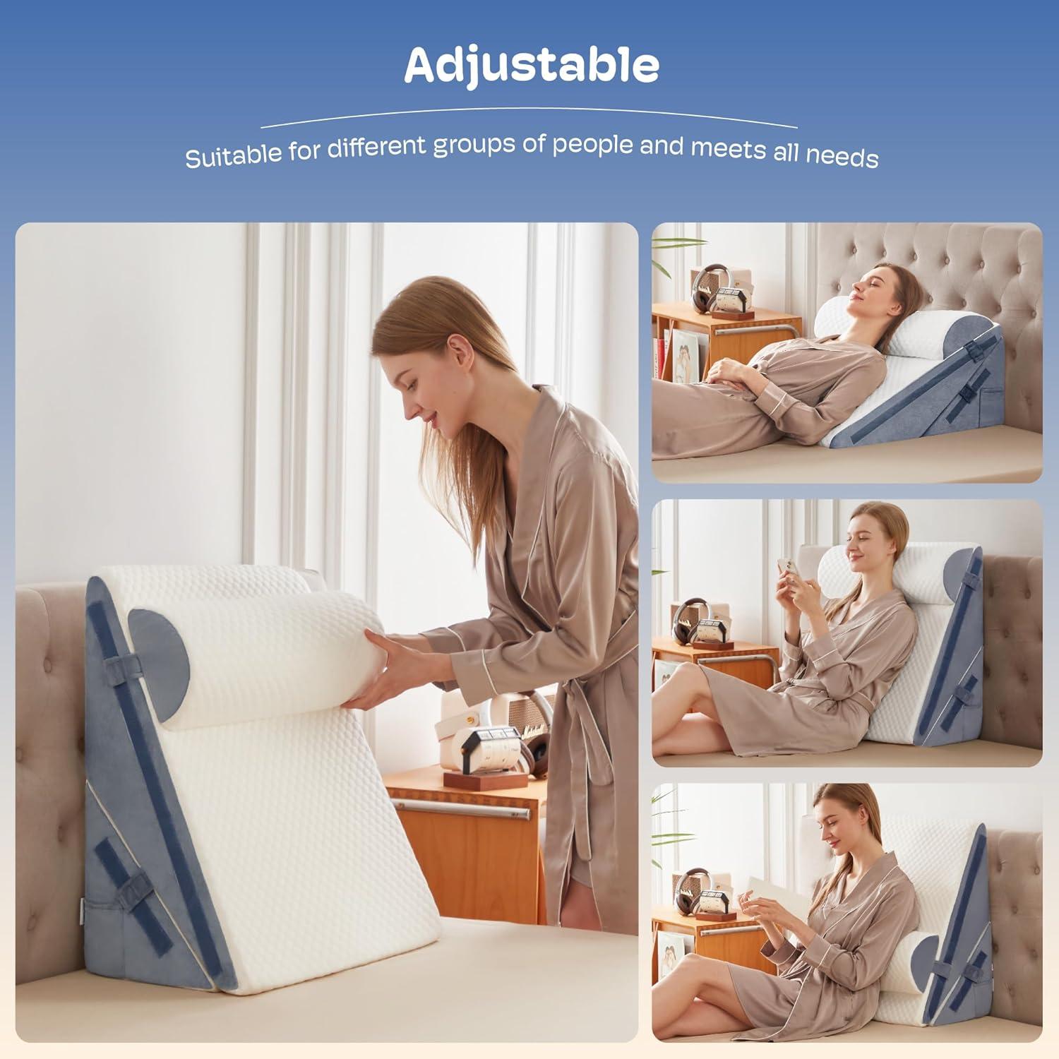 Cojín en cuña Simpledad 3 piezas 30.48 cm para reflujo y dolor