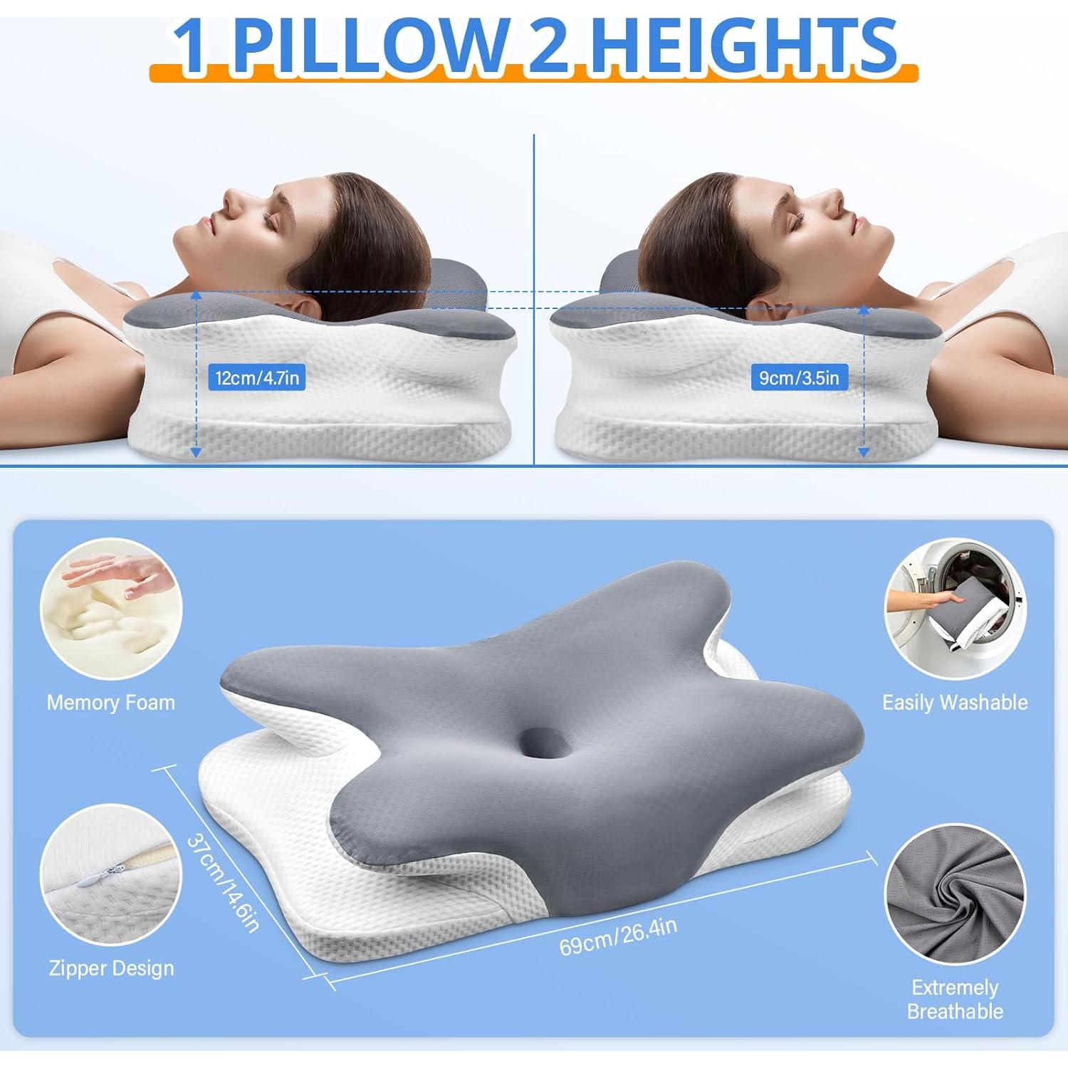 Almohada Cervical Ehomfory P-130 Espuma de Memoria Refrigerante