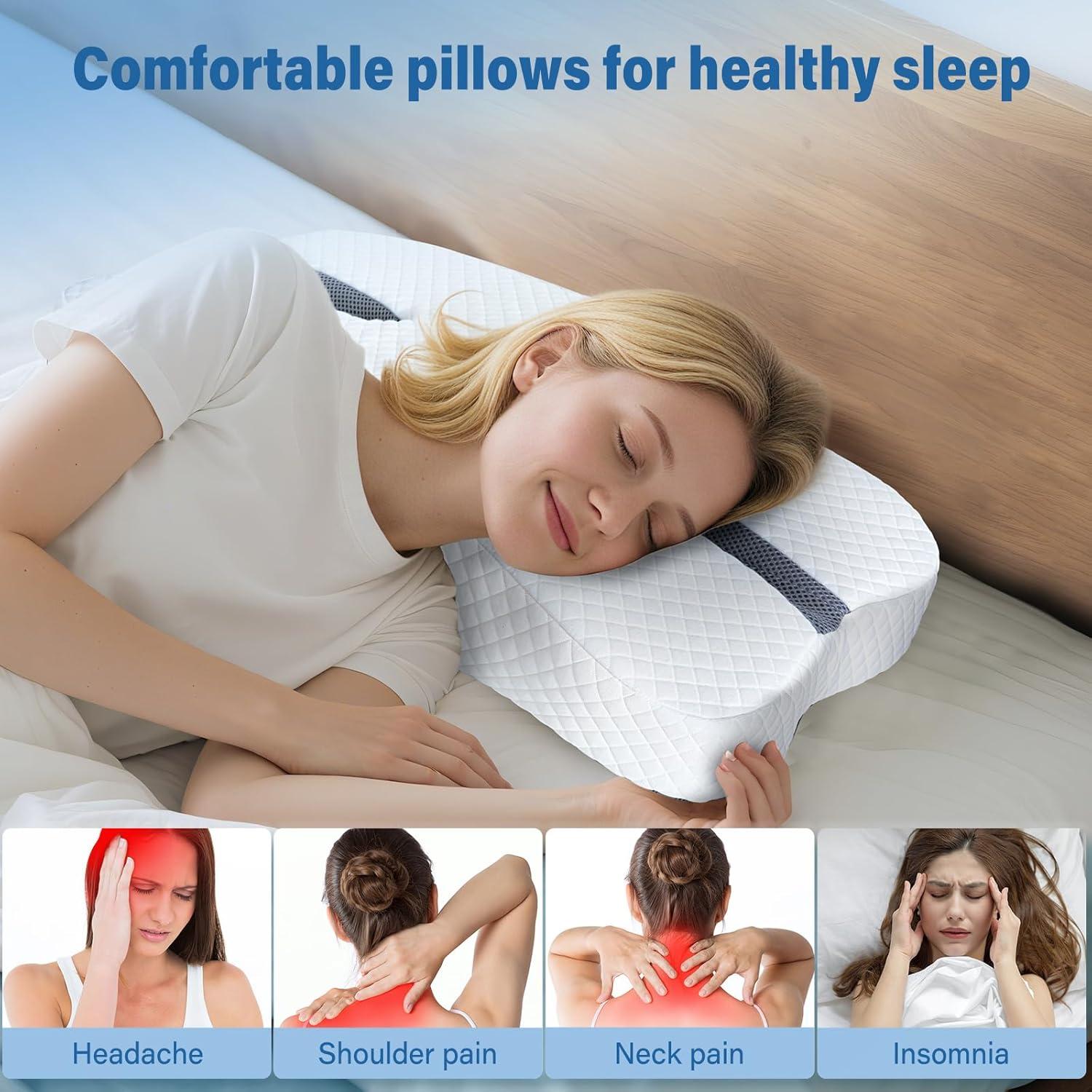 Almohada Anti-Ronquidos SAHEYER Espuma de Memoria 60x38cm