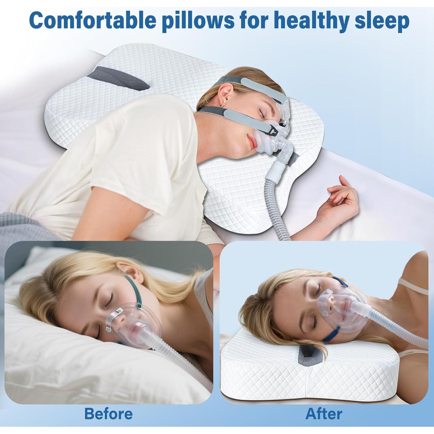 Almohada Anti-Ronquidos SAHEYER Espuma de Memoria 60x38cm