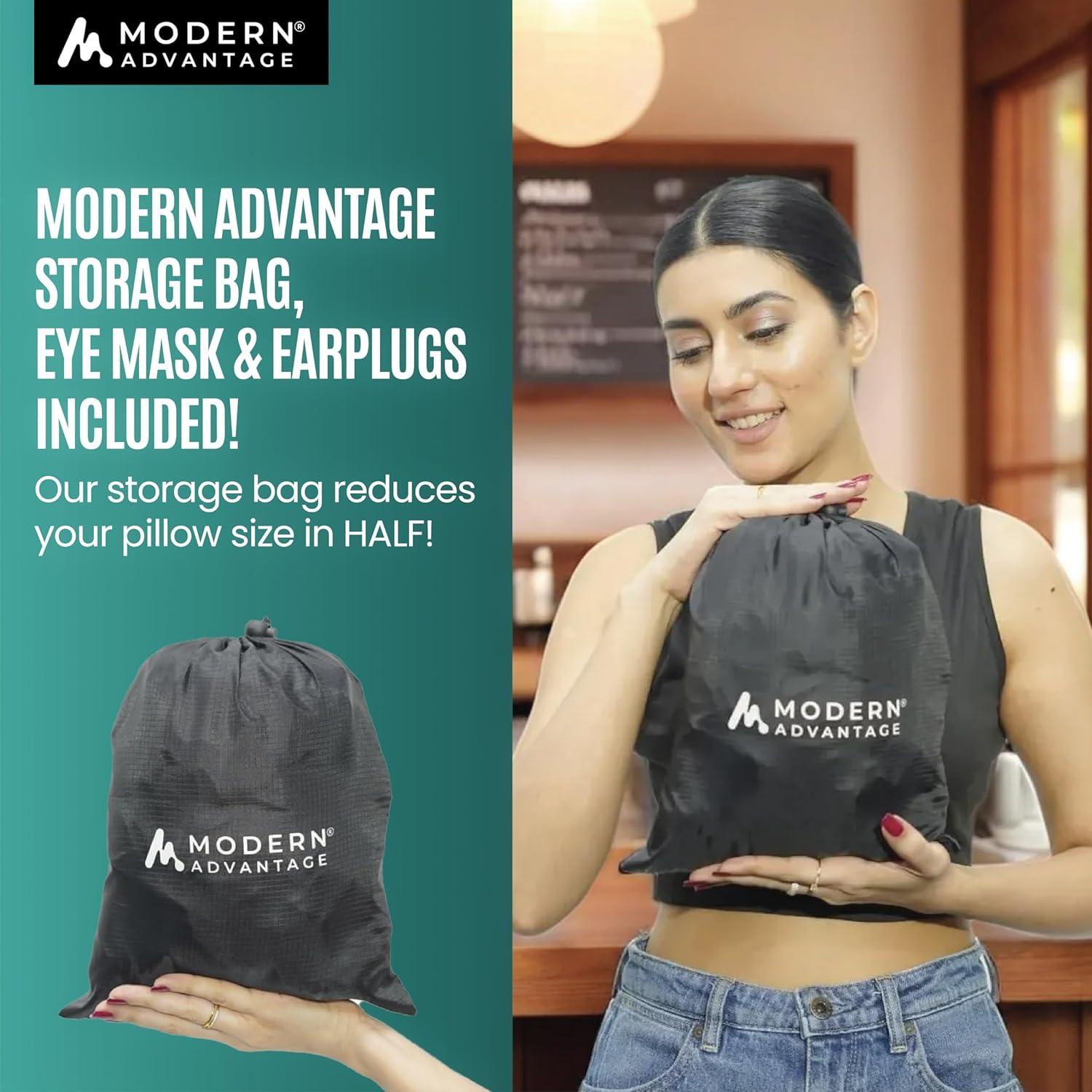 Almohada de Viaje Inflable Modern Advantage con Soporte Ajustable