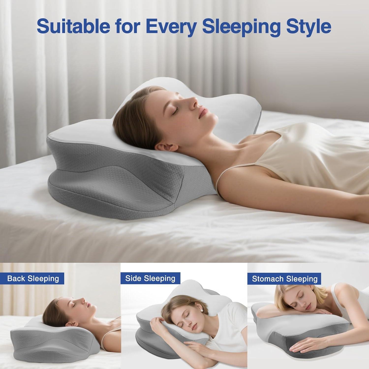 Almohada Cervical Qichida Ergonómica Espuma Viscoelástica 1.44kg