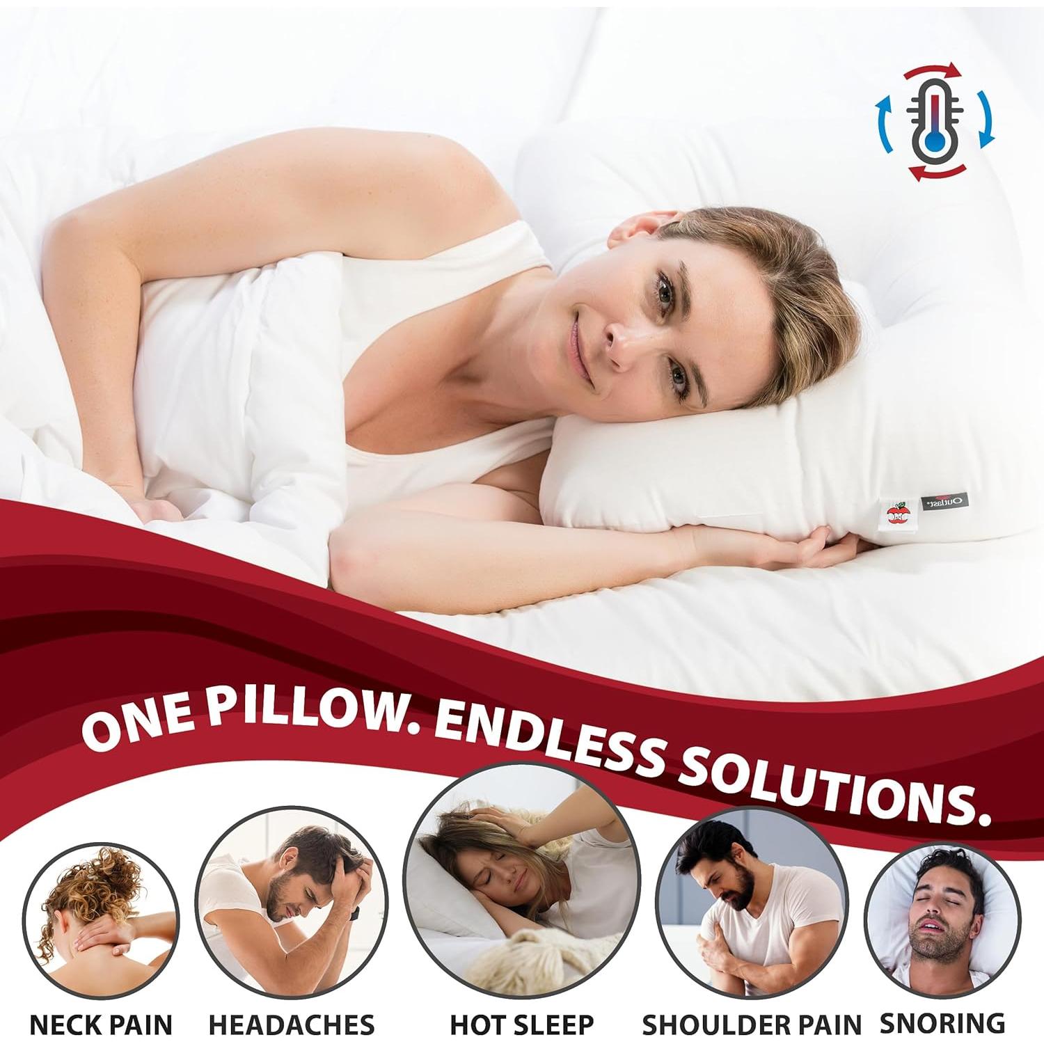 Almohada Cervical Core Products Tri-Core Comfort Zone 61x41cm