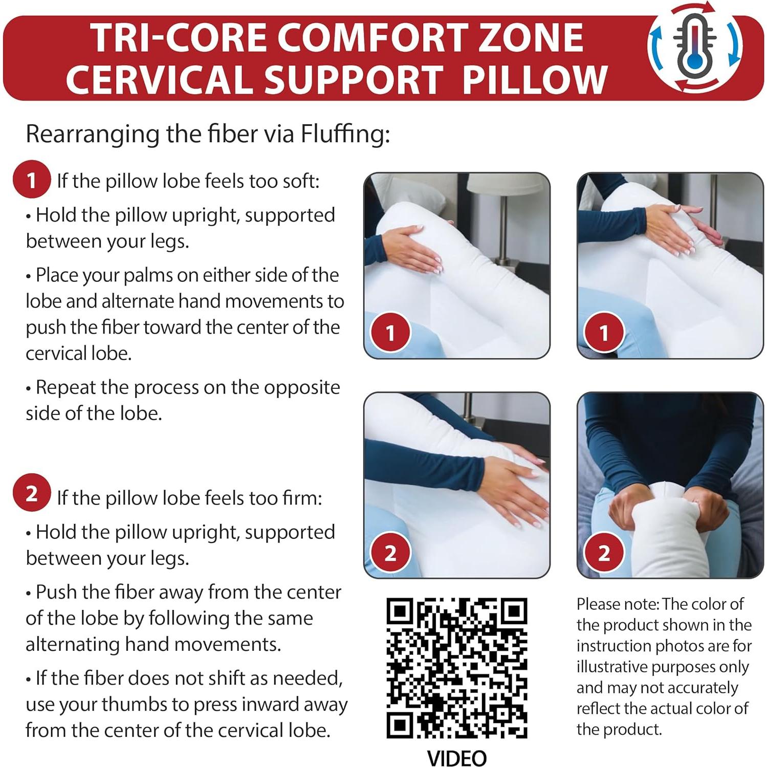 Almohada Cervical Core Products Tri-Core Comfort Zone 61x41cm