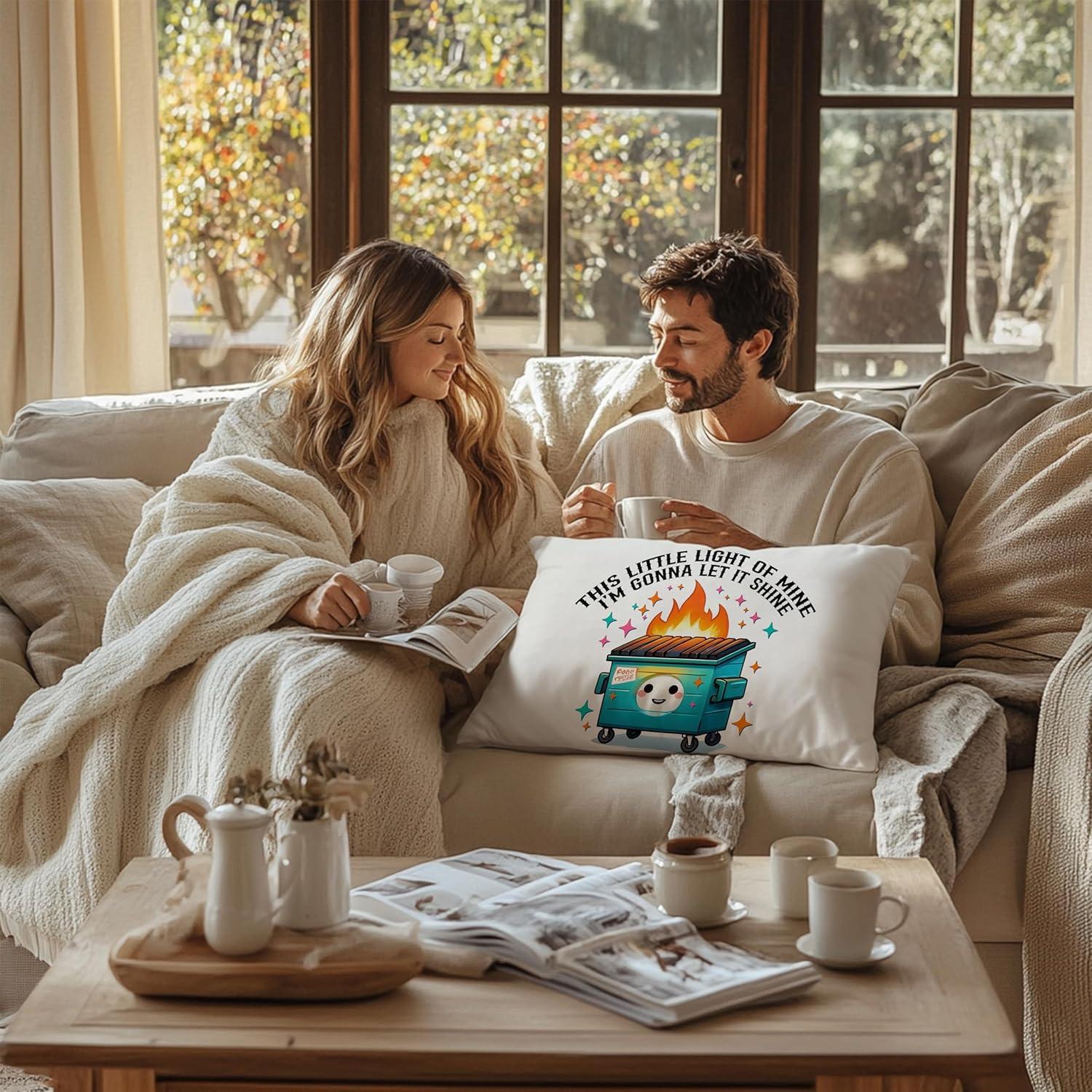 Funda de Almohada Decorativa FITIE 30x51 cm Terciopelo Blanco