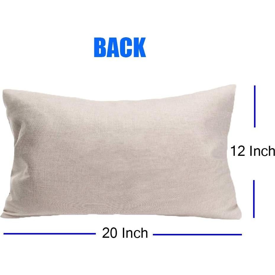 Funda de Almohada Rectangular Fukeen 30x50cm Lino Cerveza