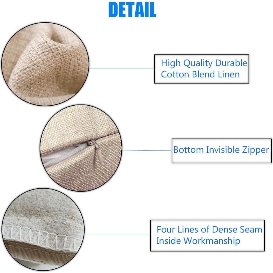 Funda de Almohada Rectangular Fukeen 30x50cm Lino Cerveza