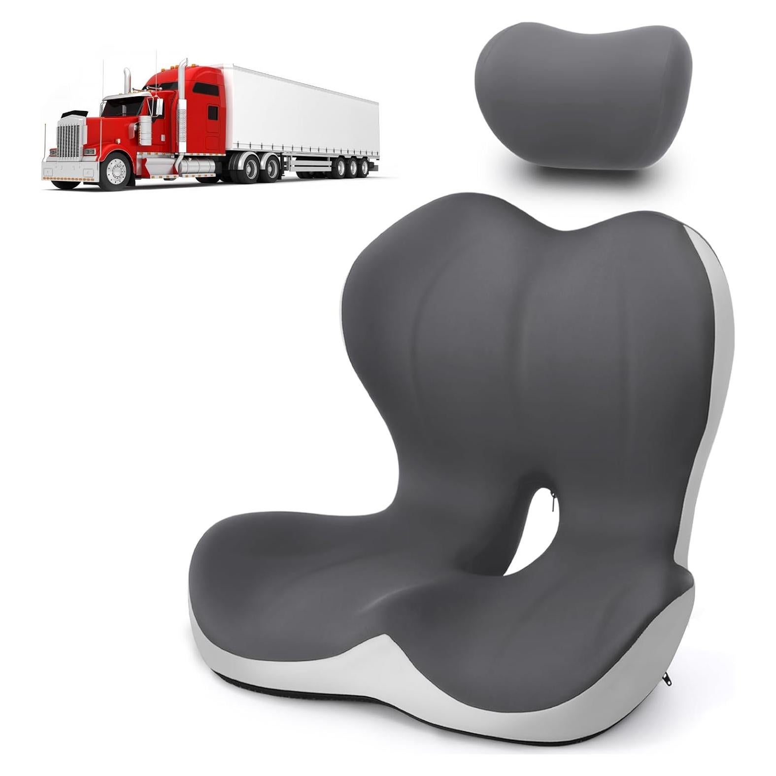 Cojín de Asiento y Respaldo 2-en-1 Genérico para Camiones