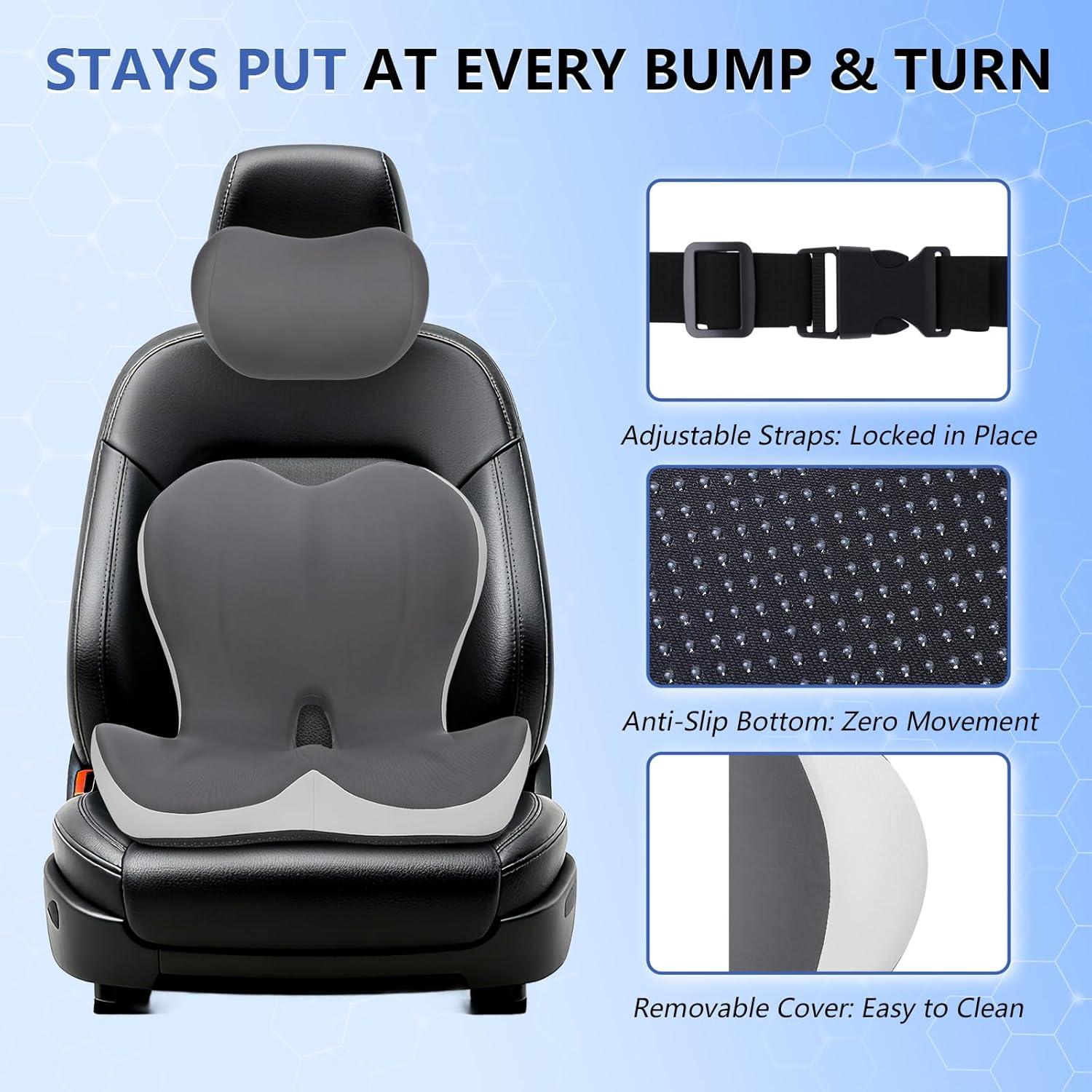 Cojín de Asiento y Respaldo 2-en-1 Genérico para Camiones