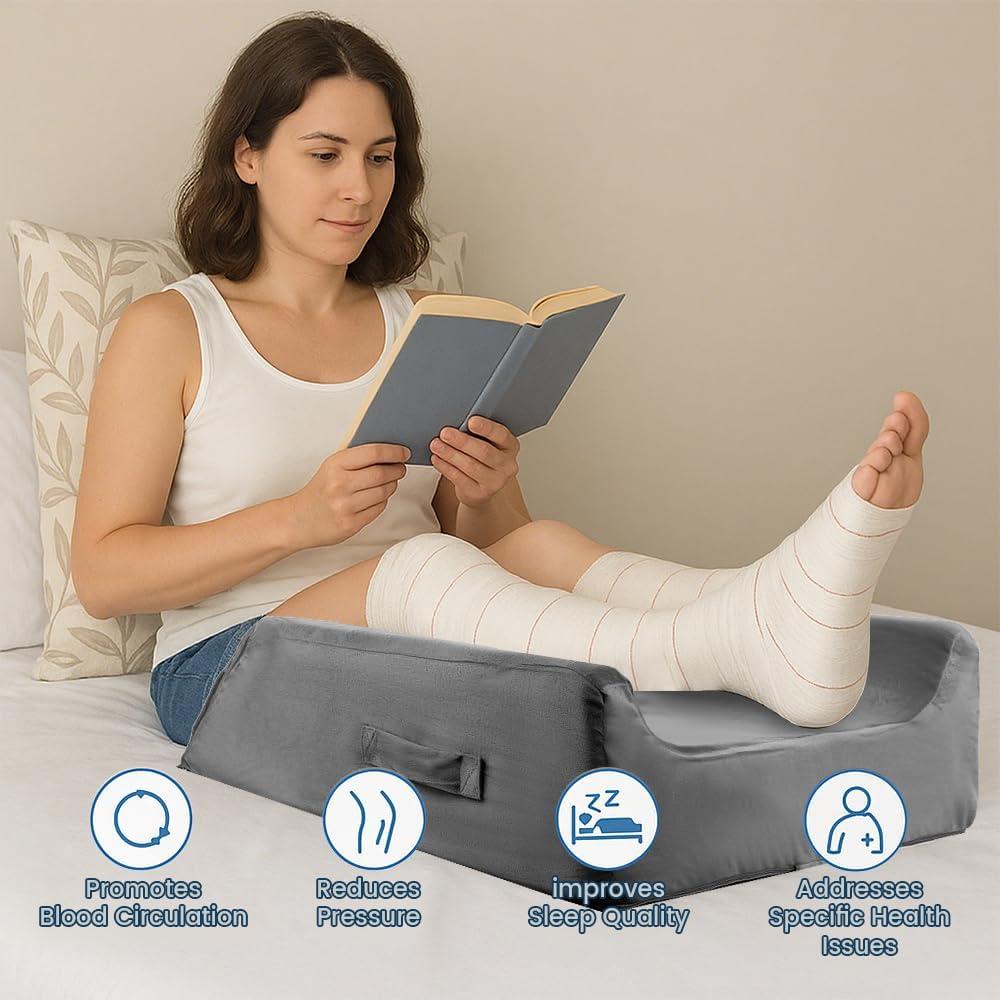 Cojín Elevador de Piernas Ajustable CIVJET - Espuma Viscoelástica