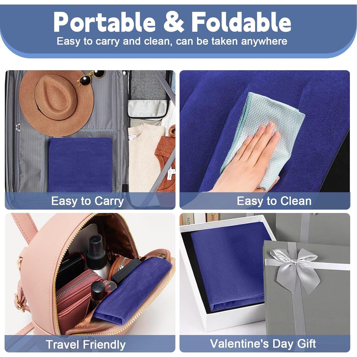 Cojín Inflable en Forma de Cuña LuxoCare - Soporte Espalda y Piernas