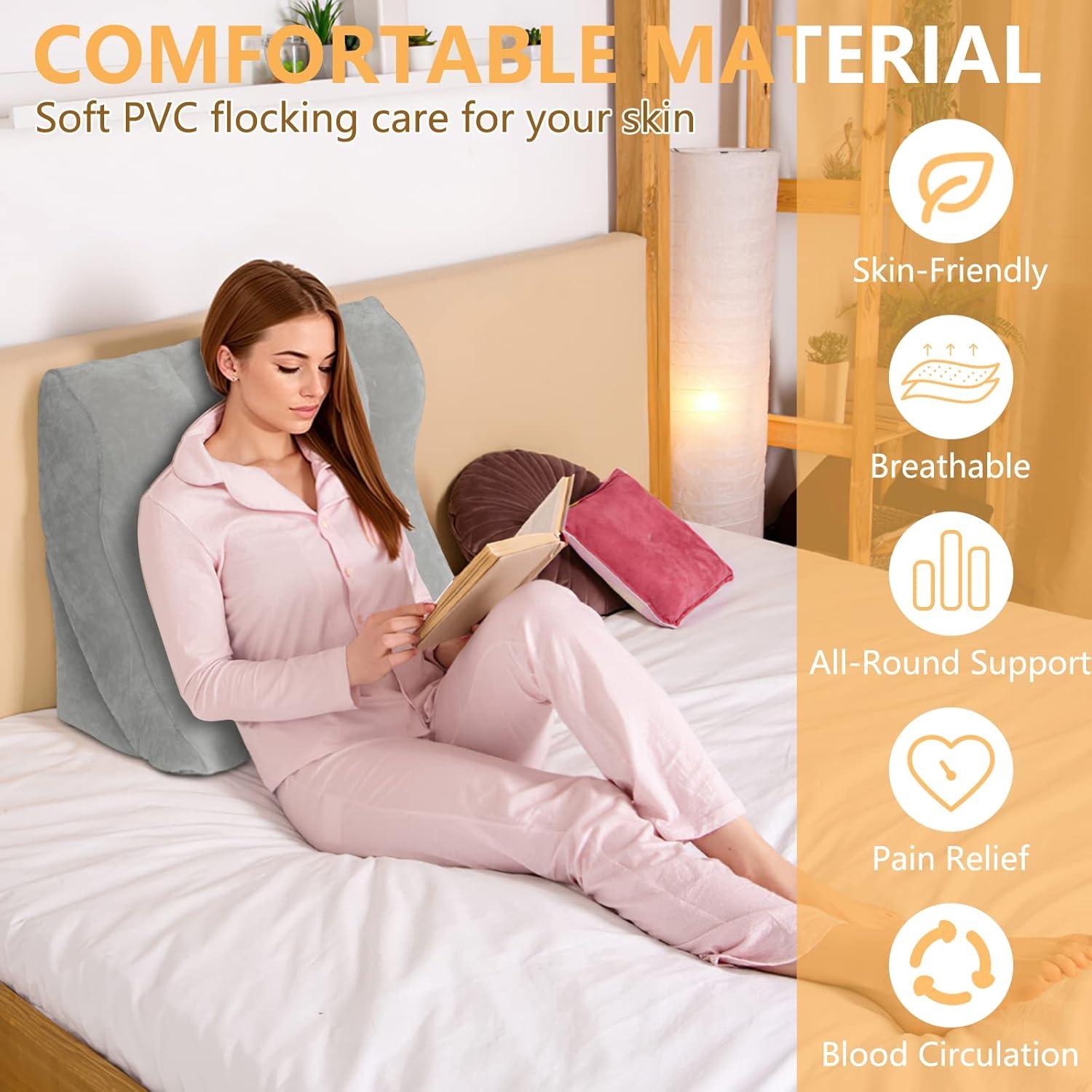 Juego de Almohadas Inflables EKEPE en Cuña Ajustables para Dormir