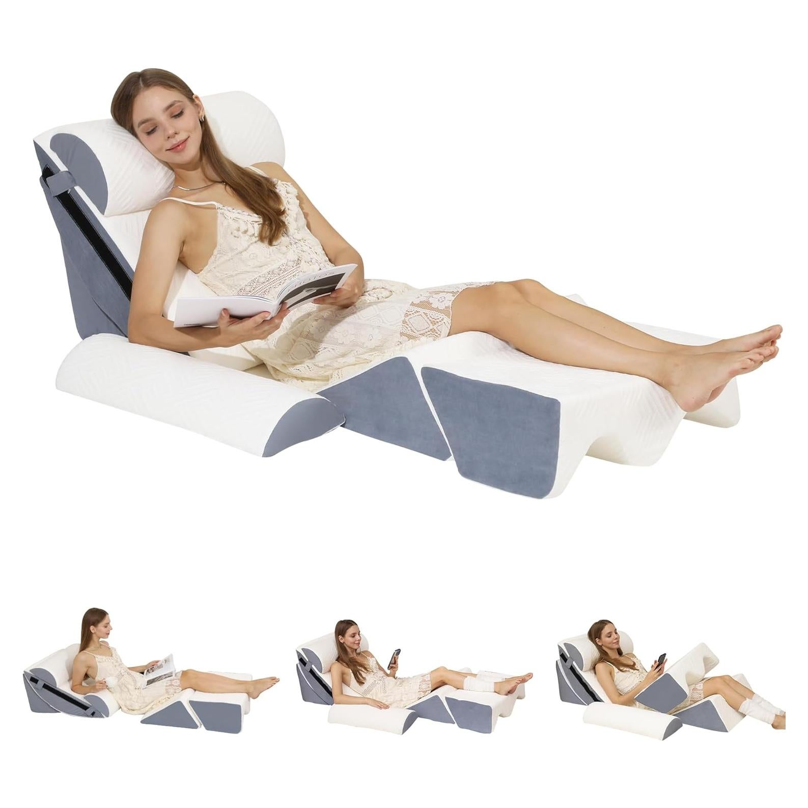 Juego de 6 almohadas ortopédicas Acxseo para recuperación y reflujo